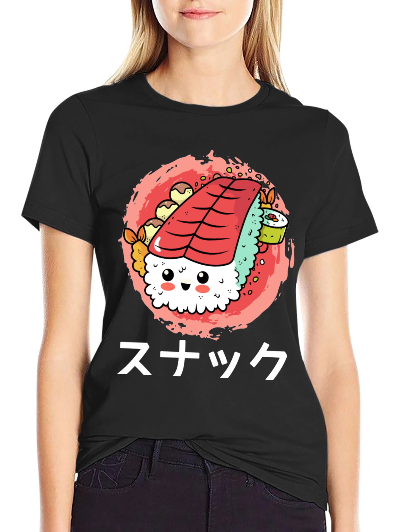 Sushi Snack Graphic Tee - Cute & Fun!