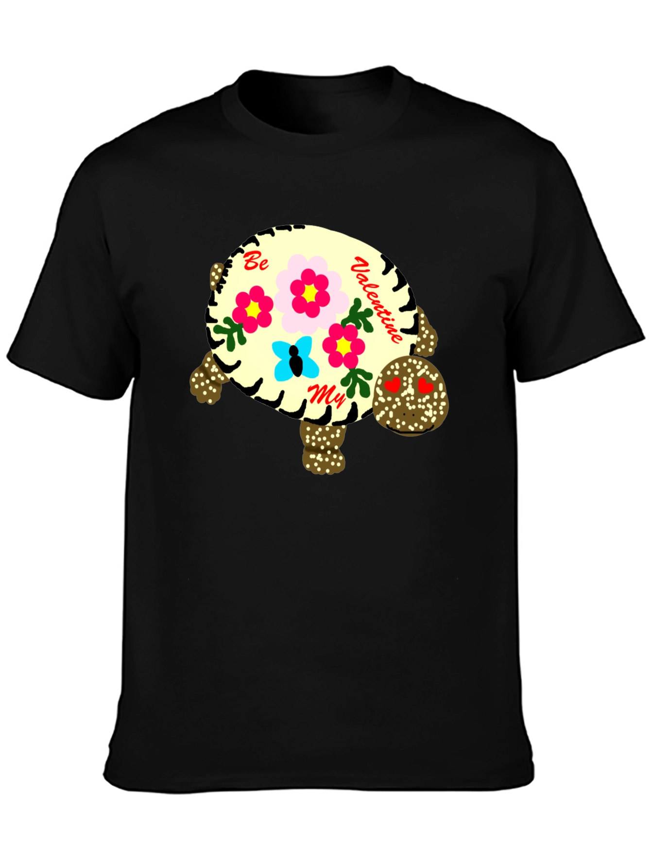 Valentine Turtle Graphic T-Shirt
