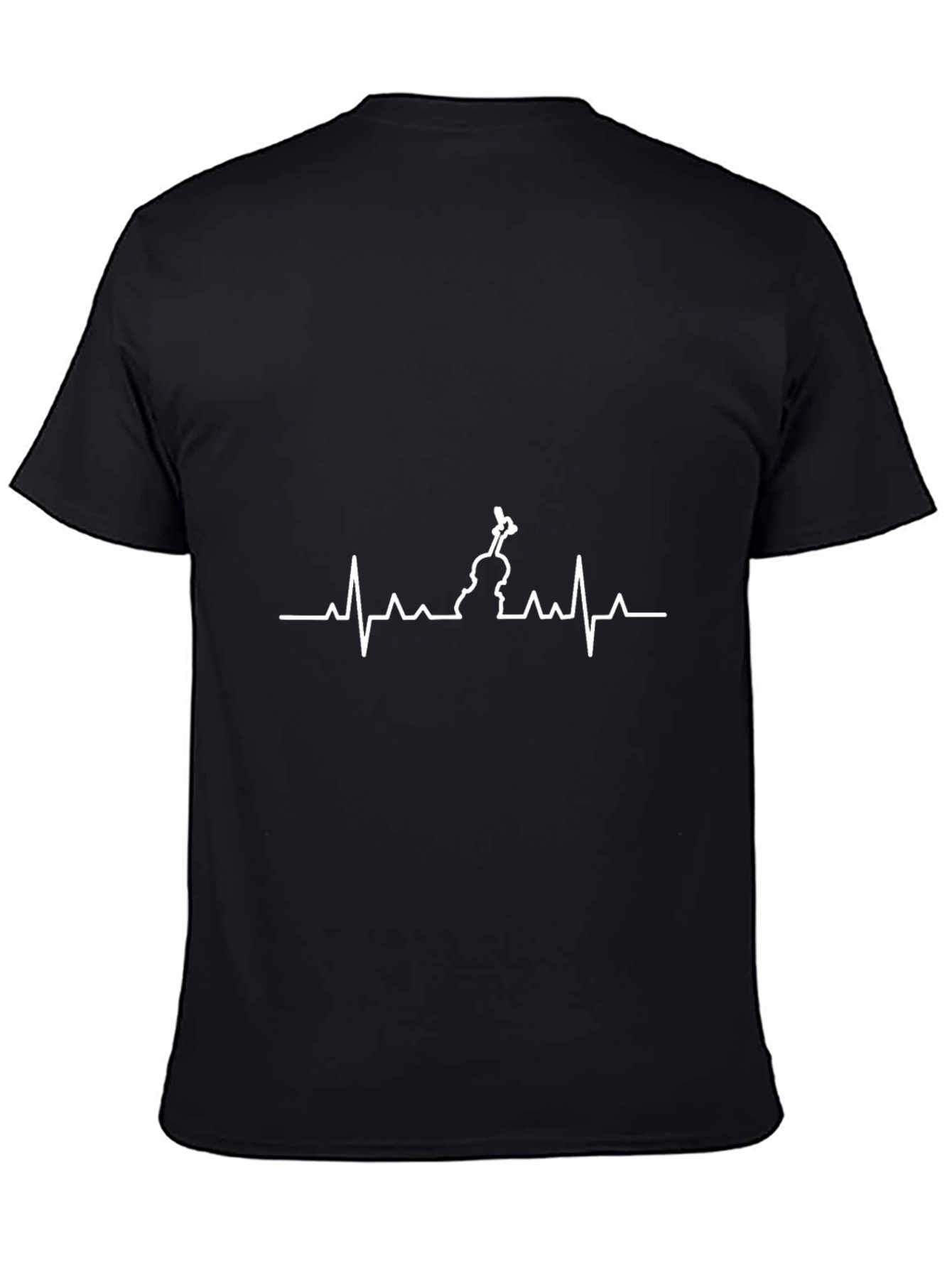 Violin Heartbeat Graphic Tee - Music Lovers Shirt