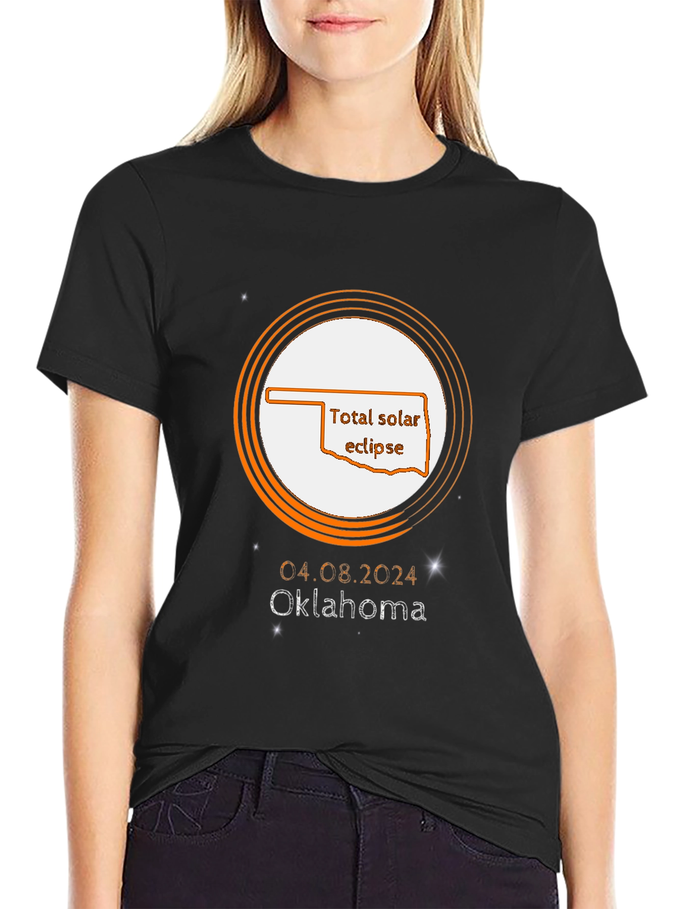 Total Solar Eclipse Oklahoma April 8 2024 T-Shirt