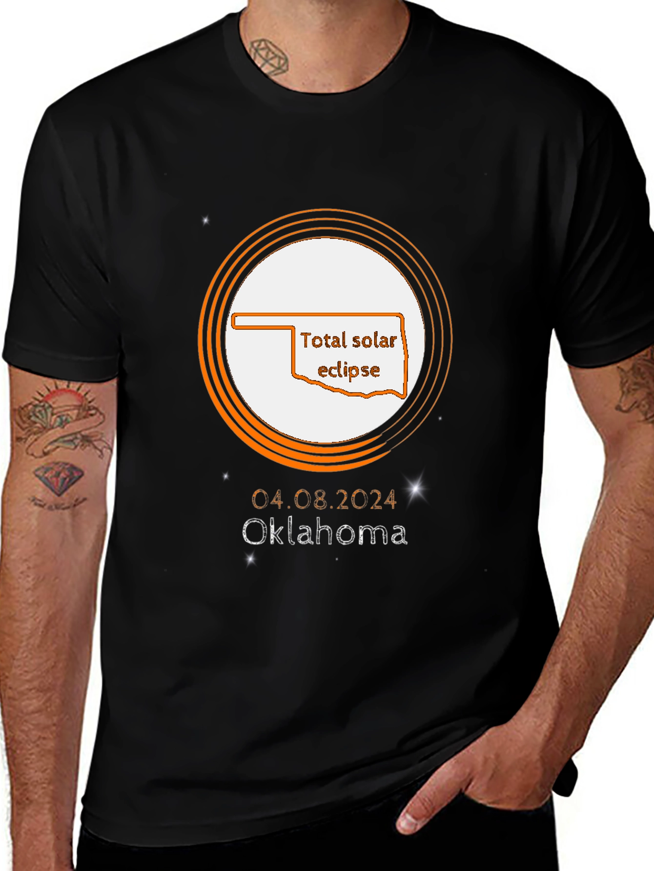 Total Solar Eclipse Oklahoma April 8 2024 T-Shirt