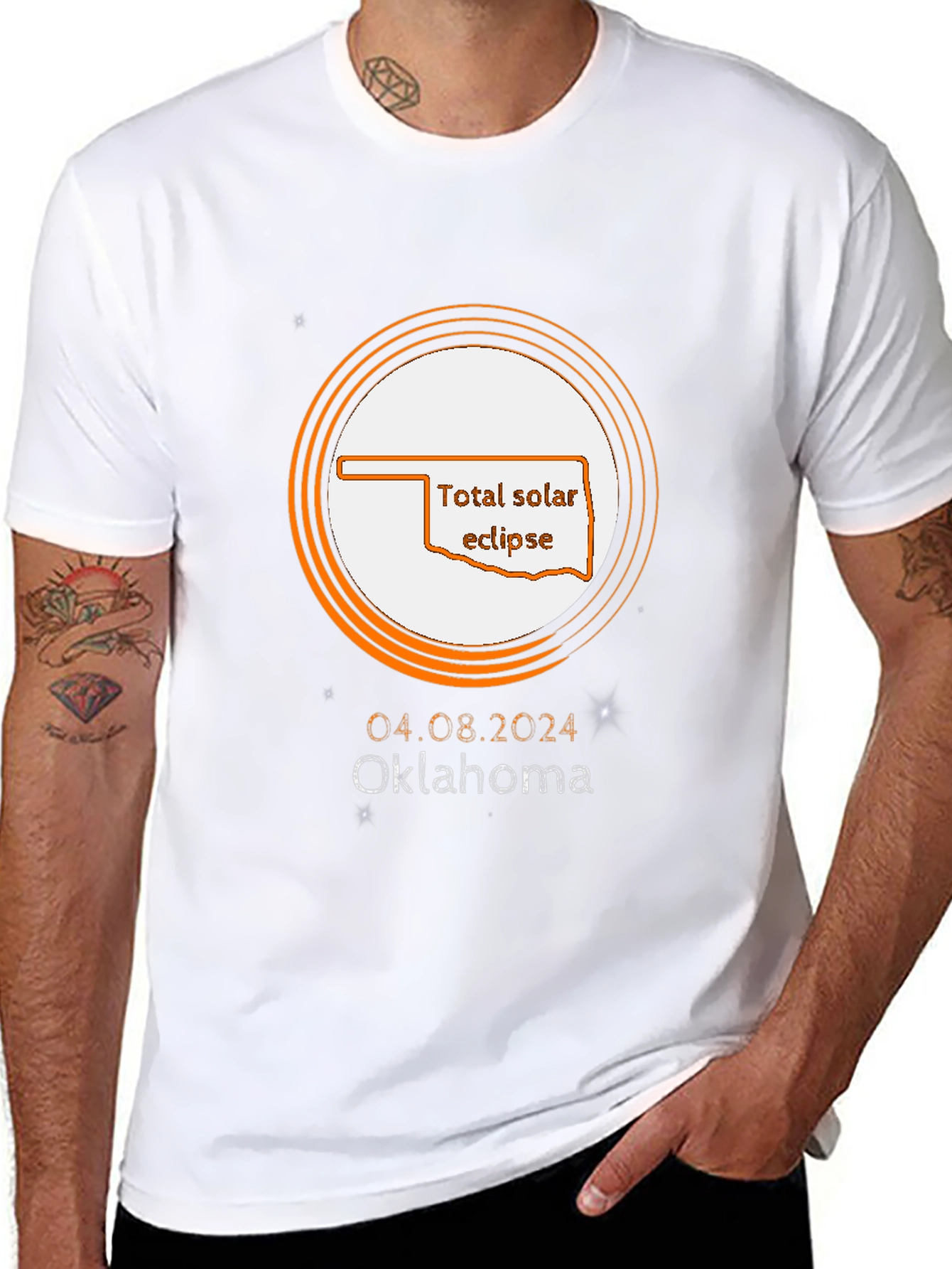 Total Solar Eclipse Oklahoma April 8 2024 T-Shirt