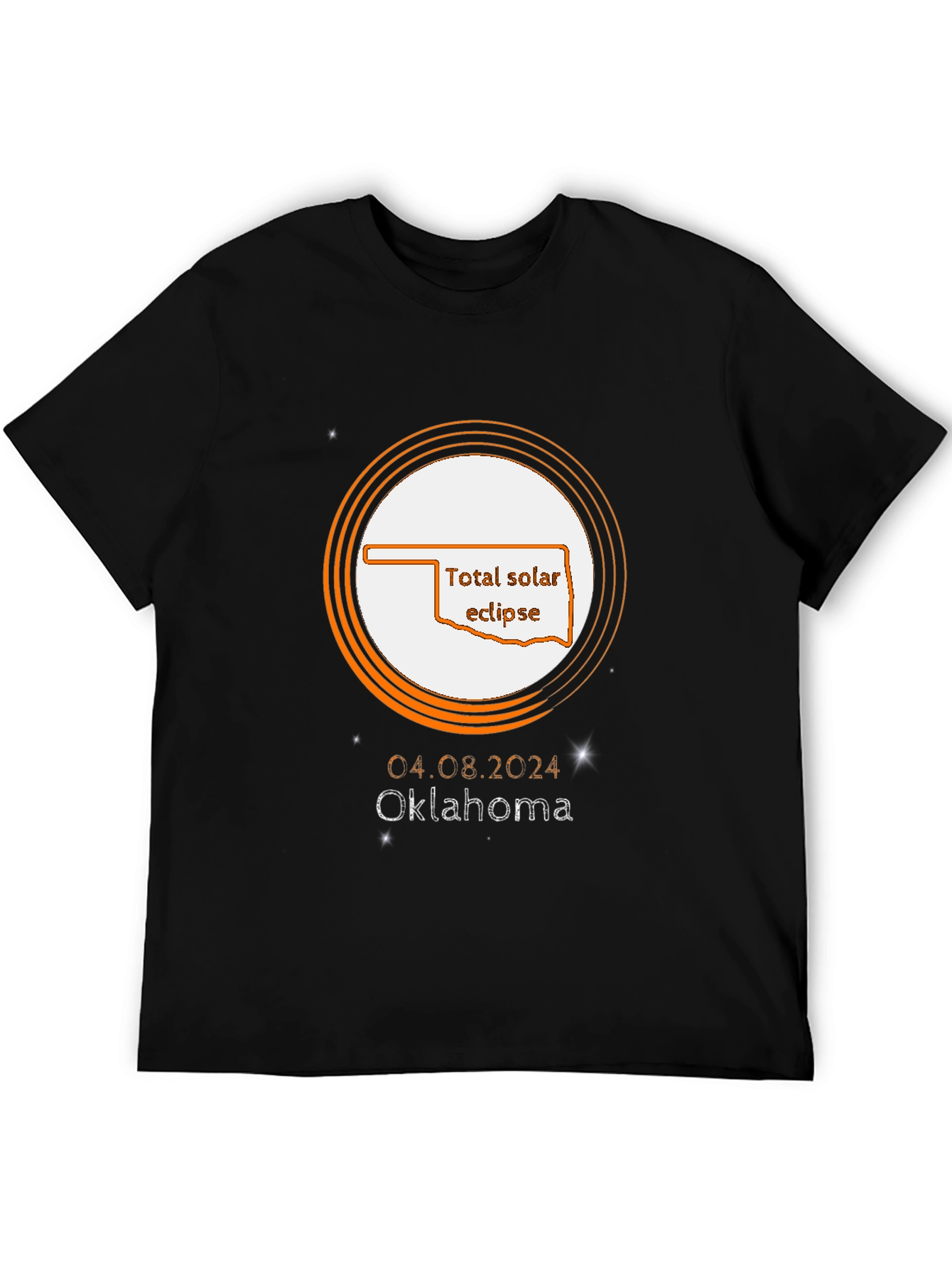 Total Solar Eclipse Oklahoma April 8 2024 T-Shirt