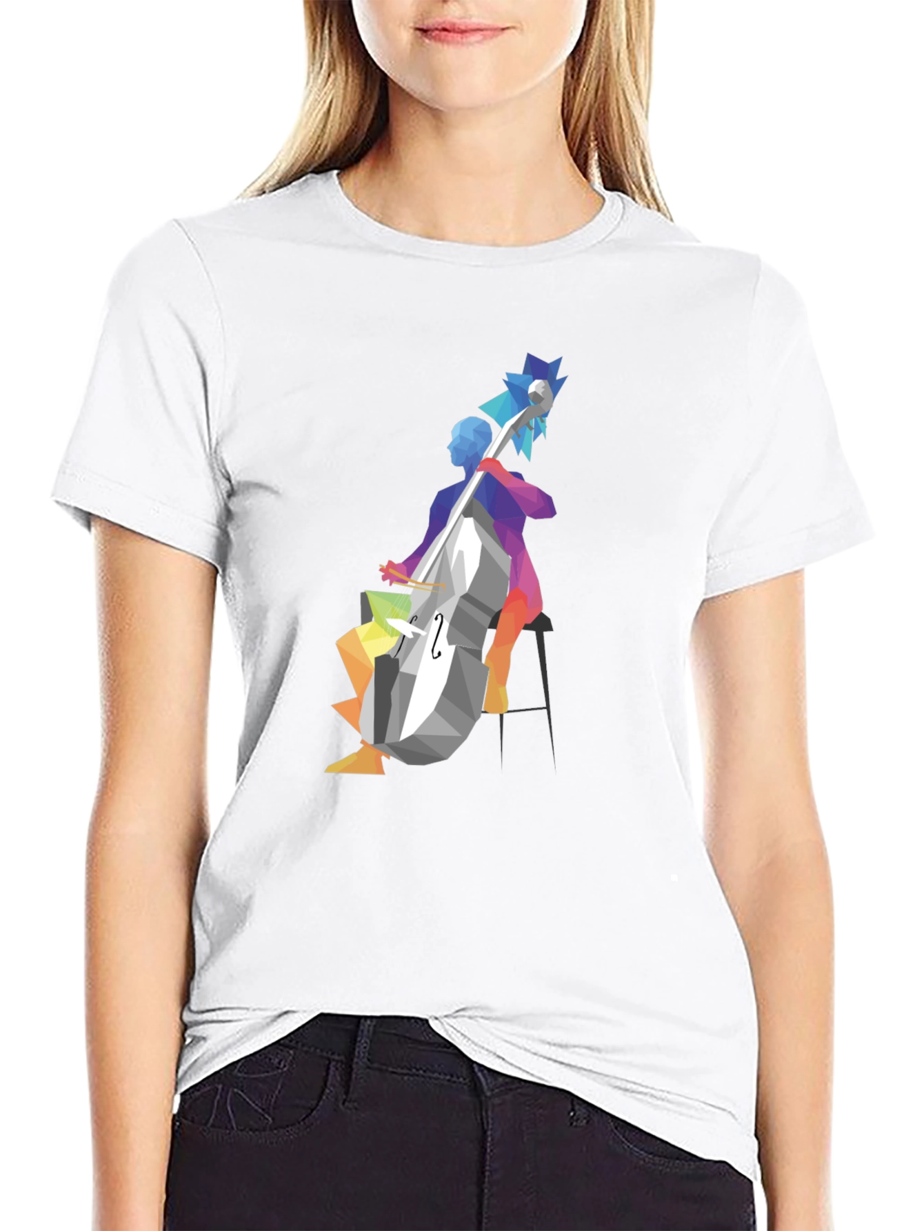 Abstract Musician Graphic T-Shirt