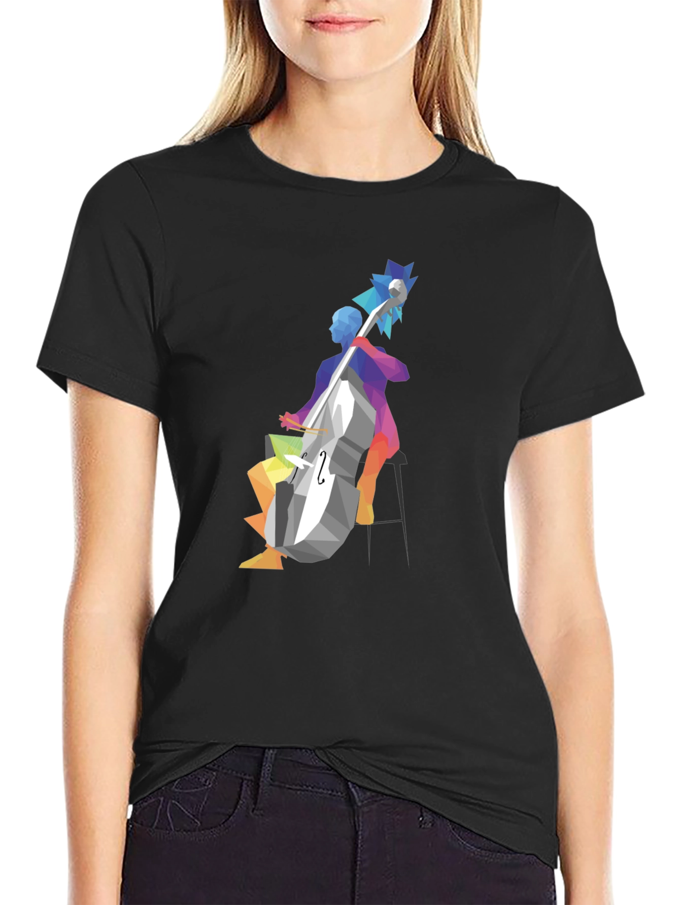 Abstract Musician Graphic T-Shirt