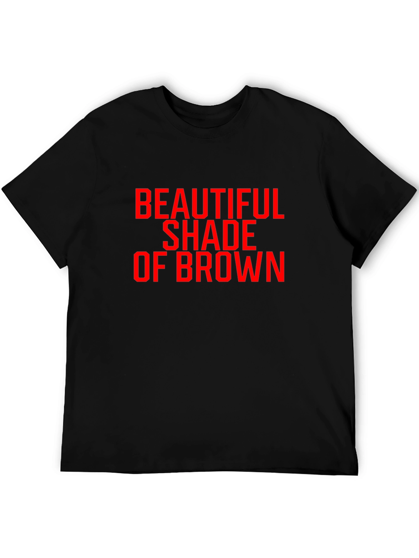 Beautiful Shade of Brown Graphic Tee - Black