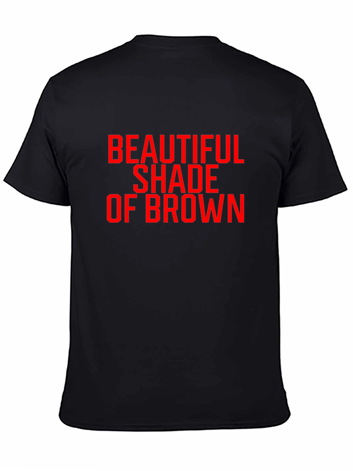 Beautiful Shade of Brown Graphic Tee - Black