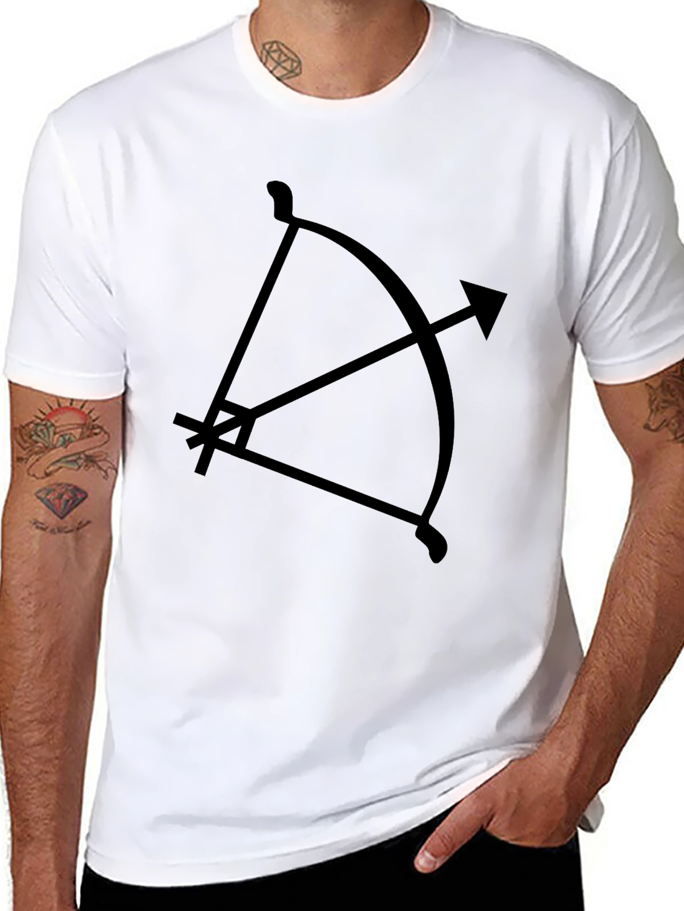 Sagittarius Zodiac Black T-Shirt