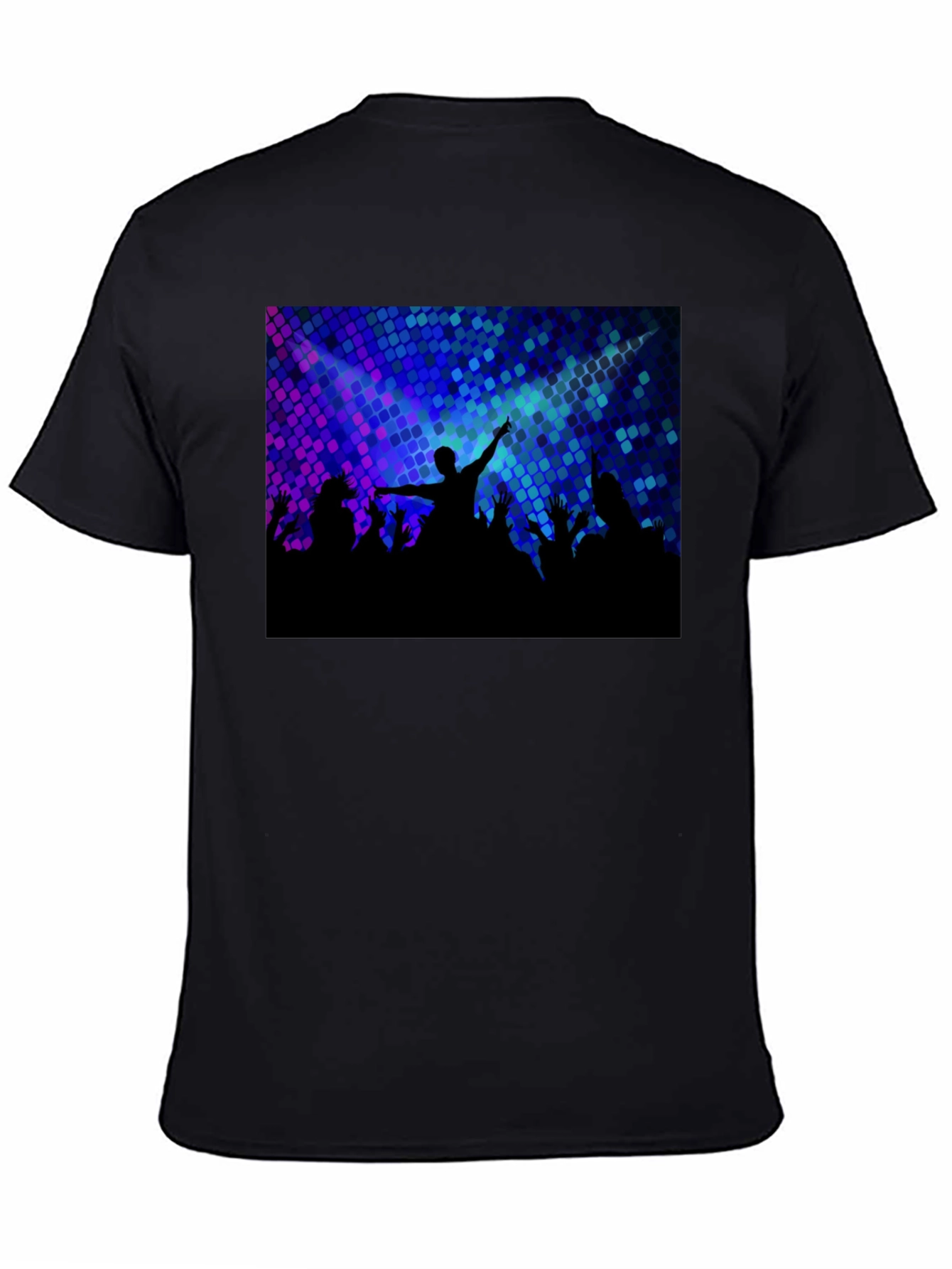 Concert Crowd Graphic Tee - Black