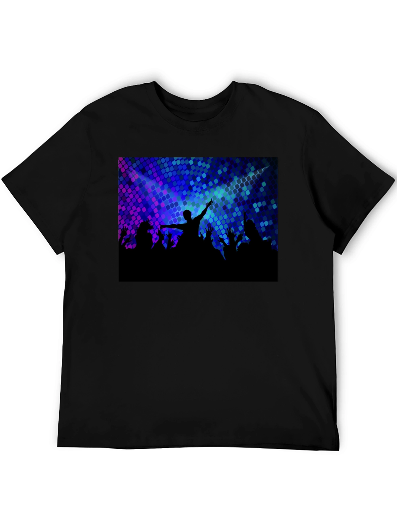 Concert Crowd Graphic Tee - Black