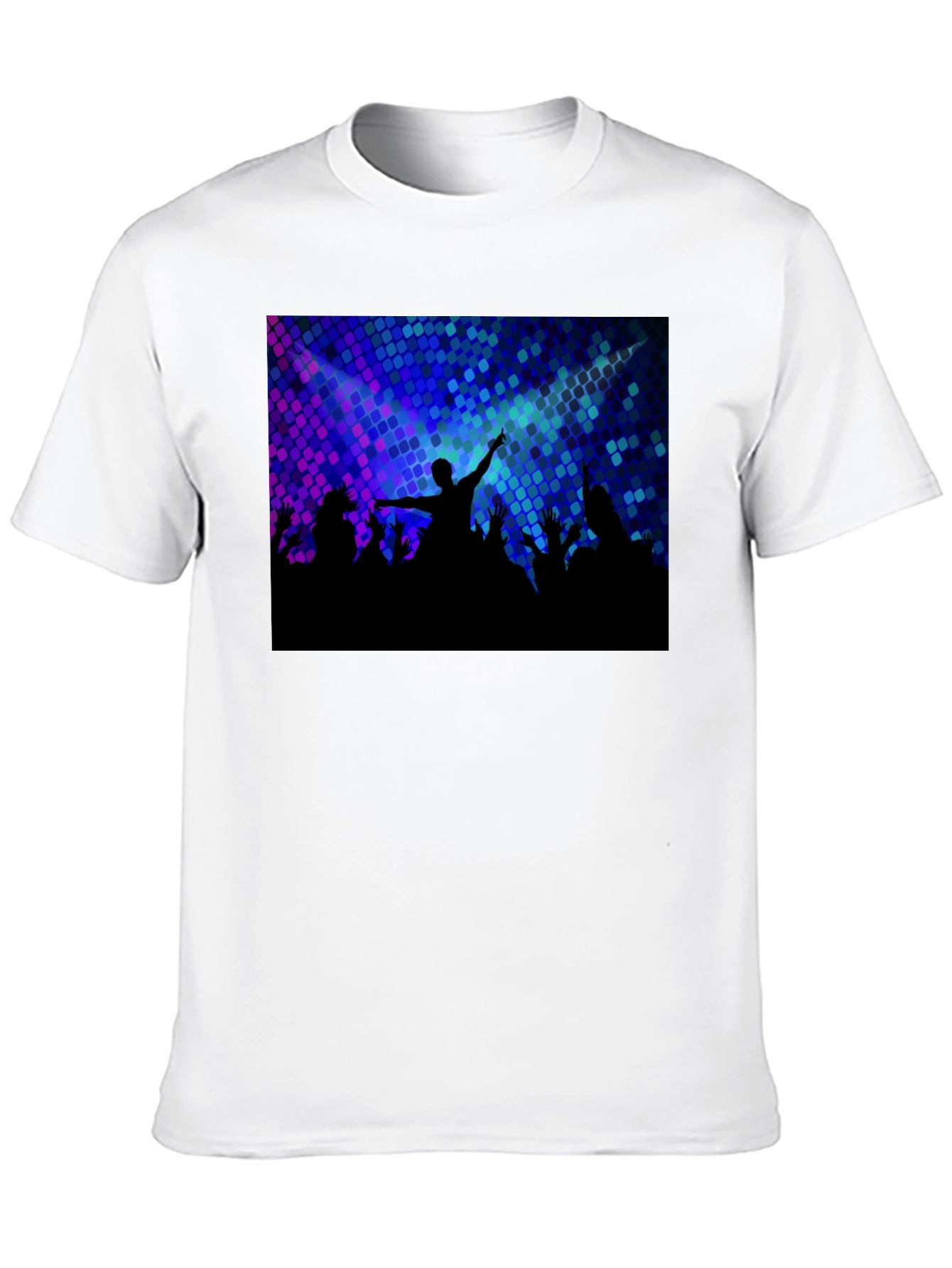 Concert Crowd Graphic Tee - Black