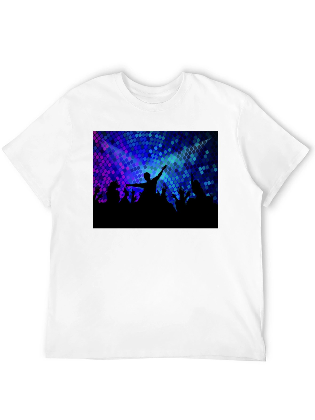 Concert Crowd Graphic Tee - Black
