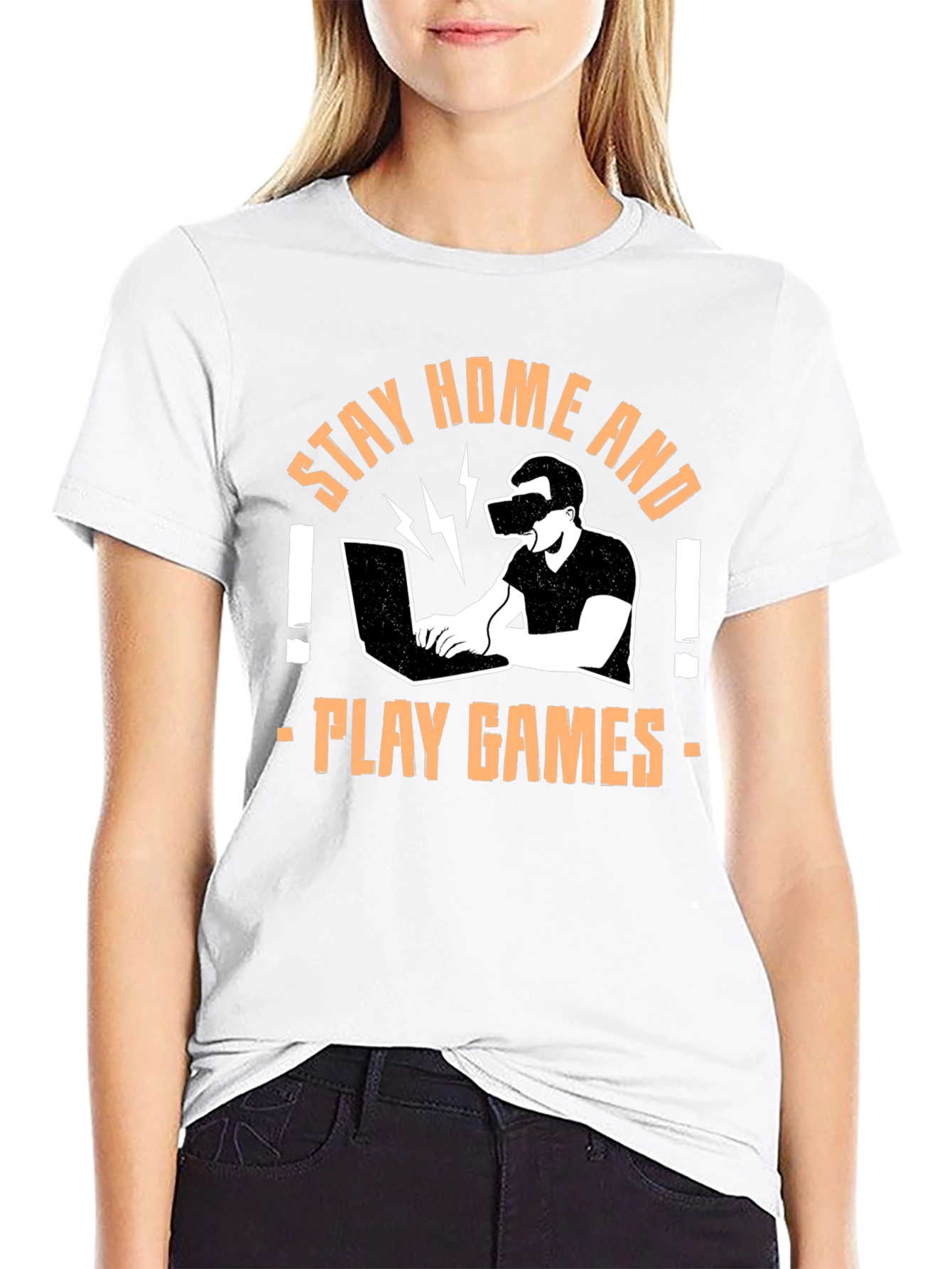 Stay Home and Play Games T-Shirt - VR Gaming
