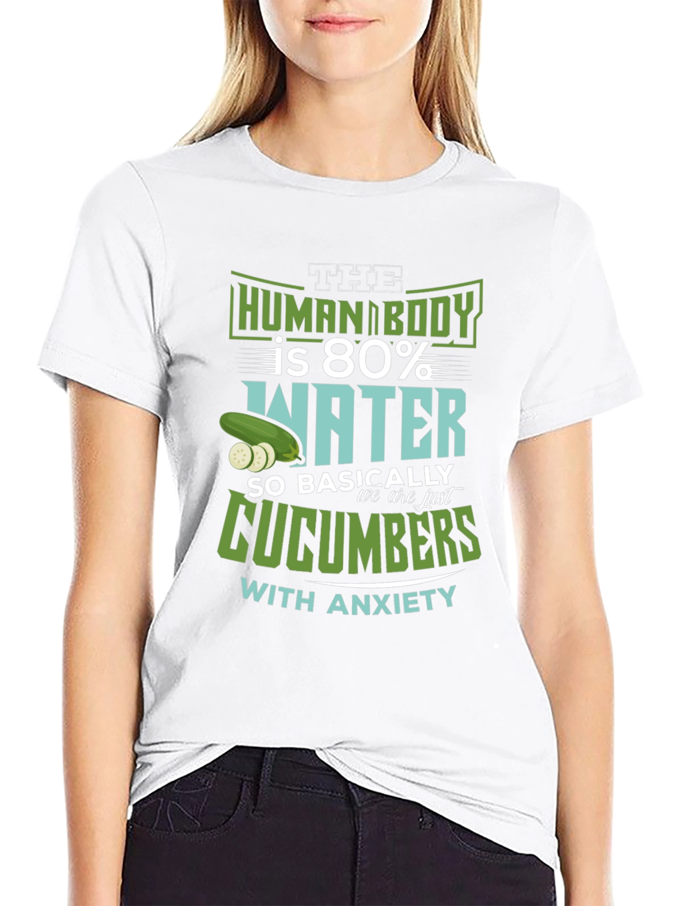 Human Body Cucumber Anxiety T-Shirt