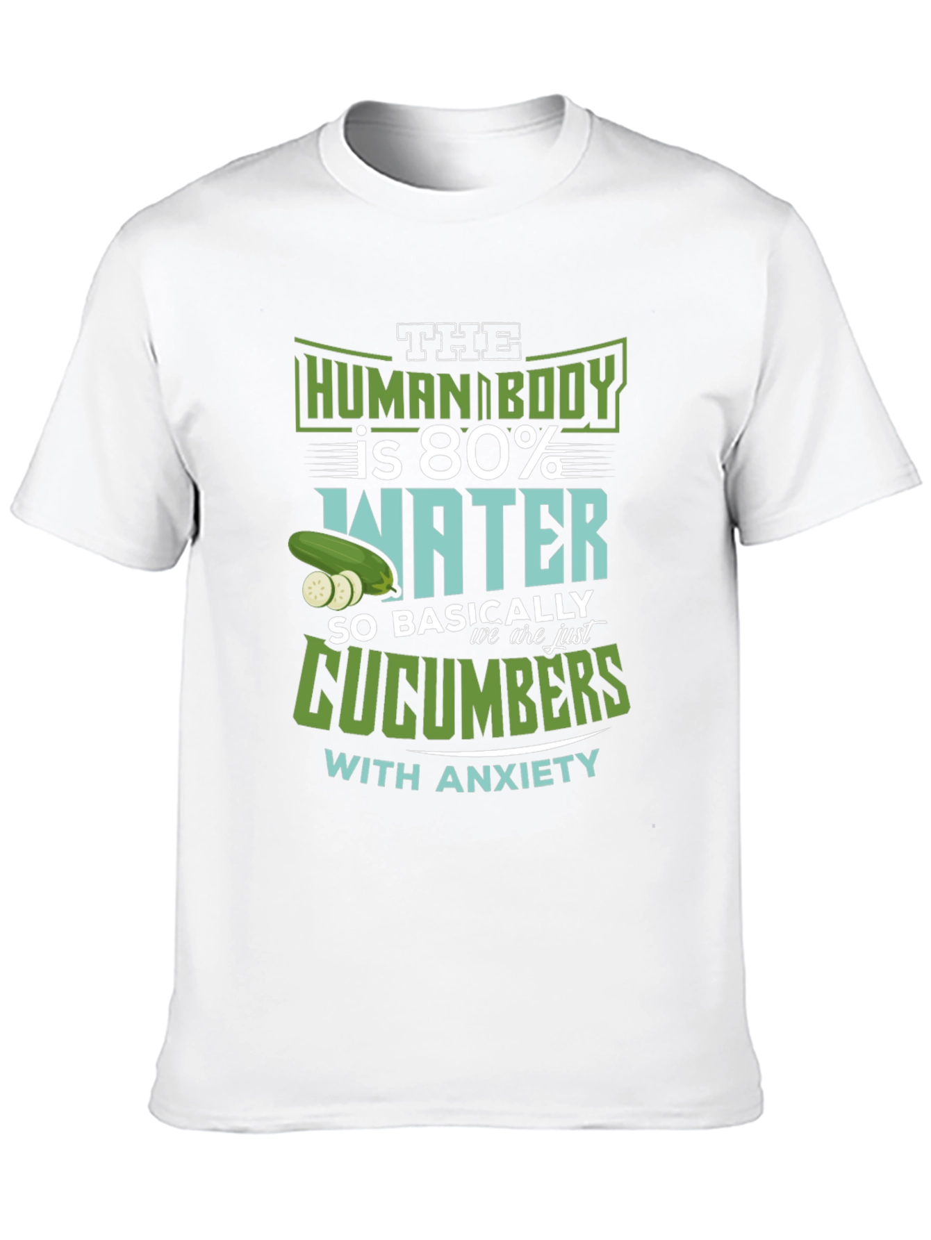 Human Body Cucumber Anxiety T-Shirt