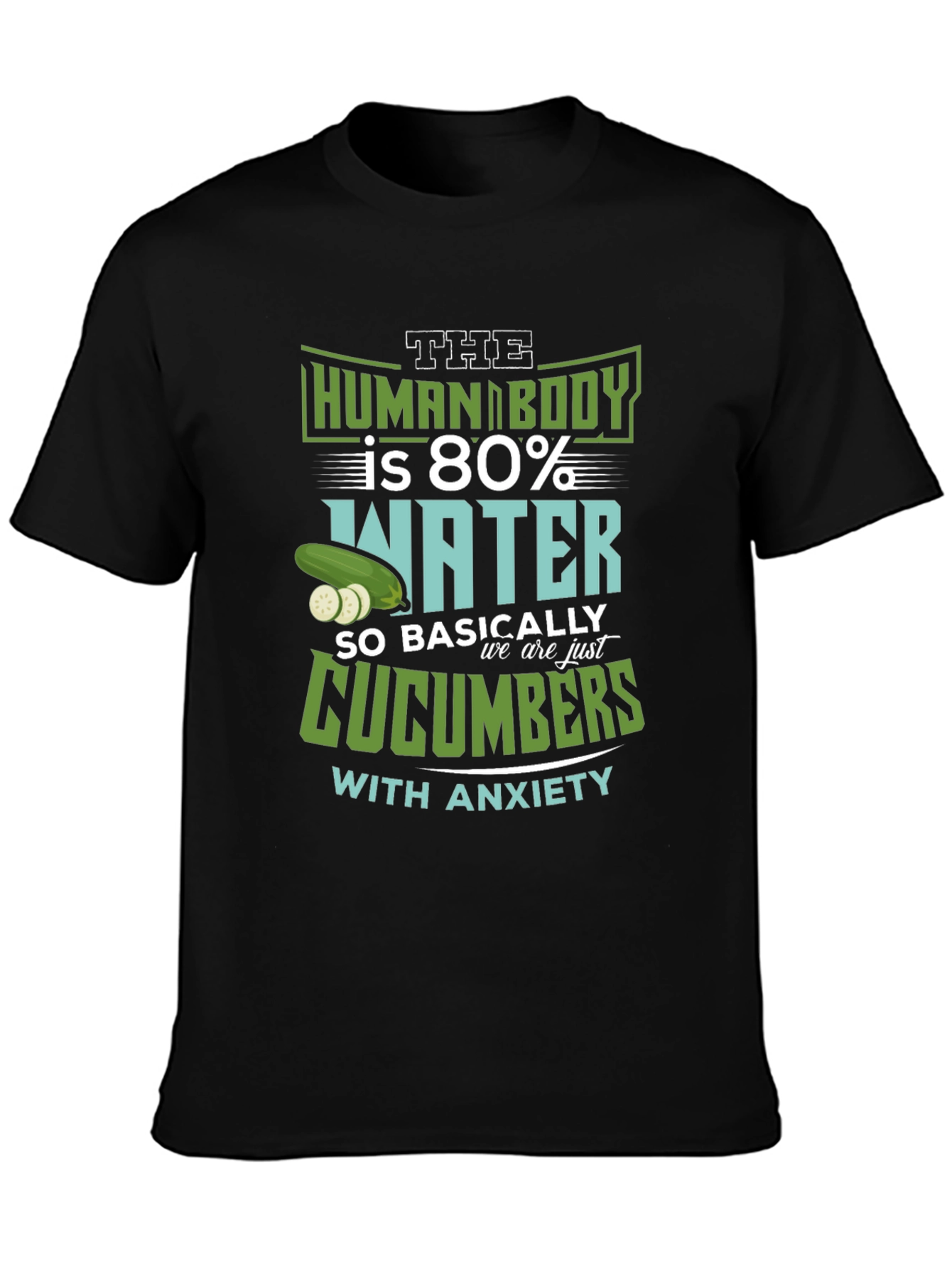 Human Body Cucumber Anxiety T-Shirt