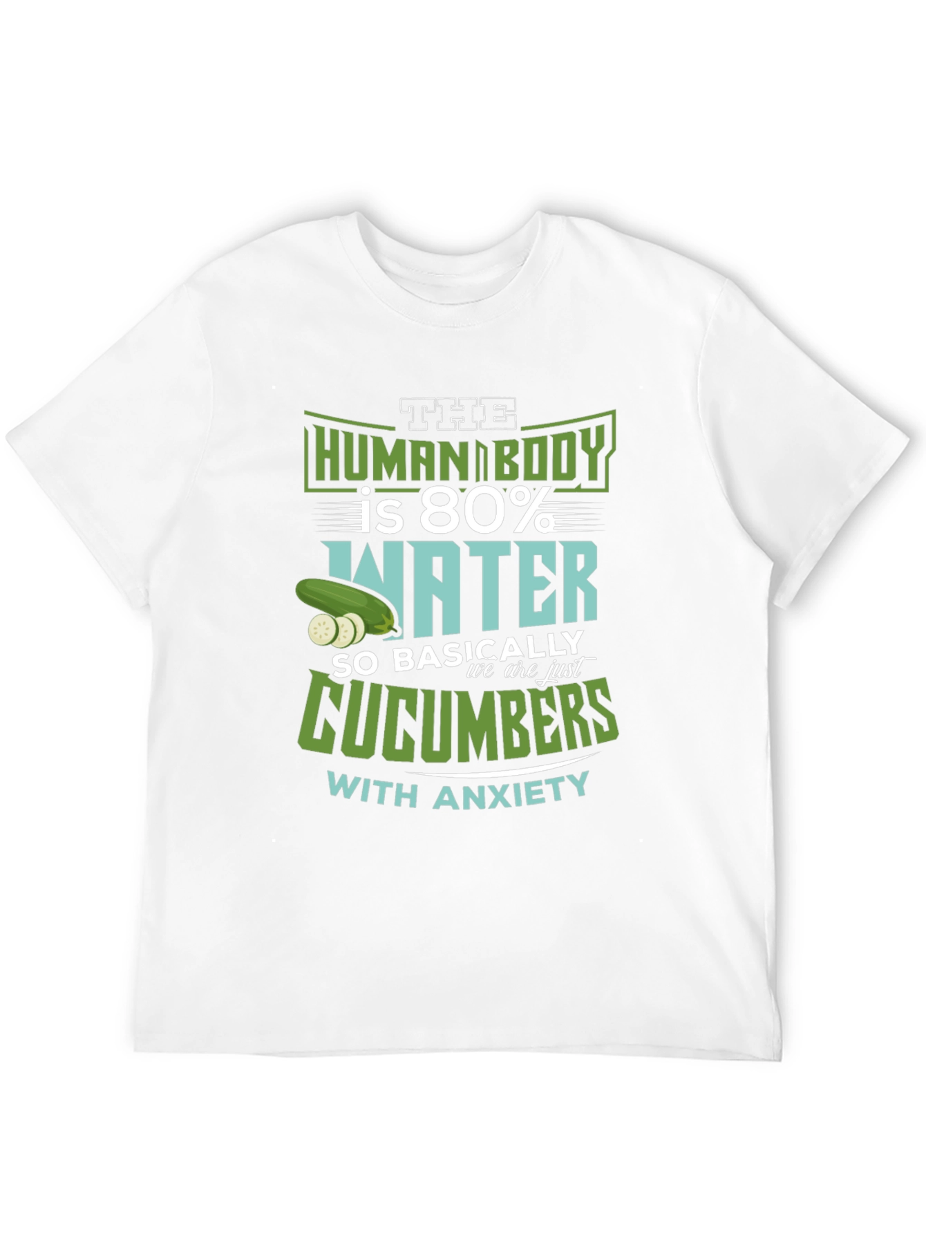 Human Body Cucumber Anxiety T-Shirt