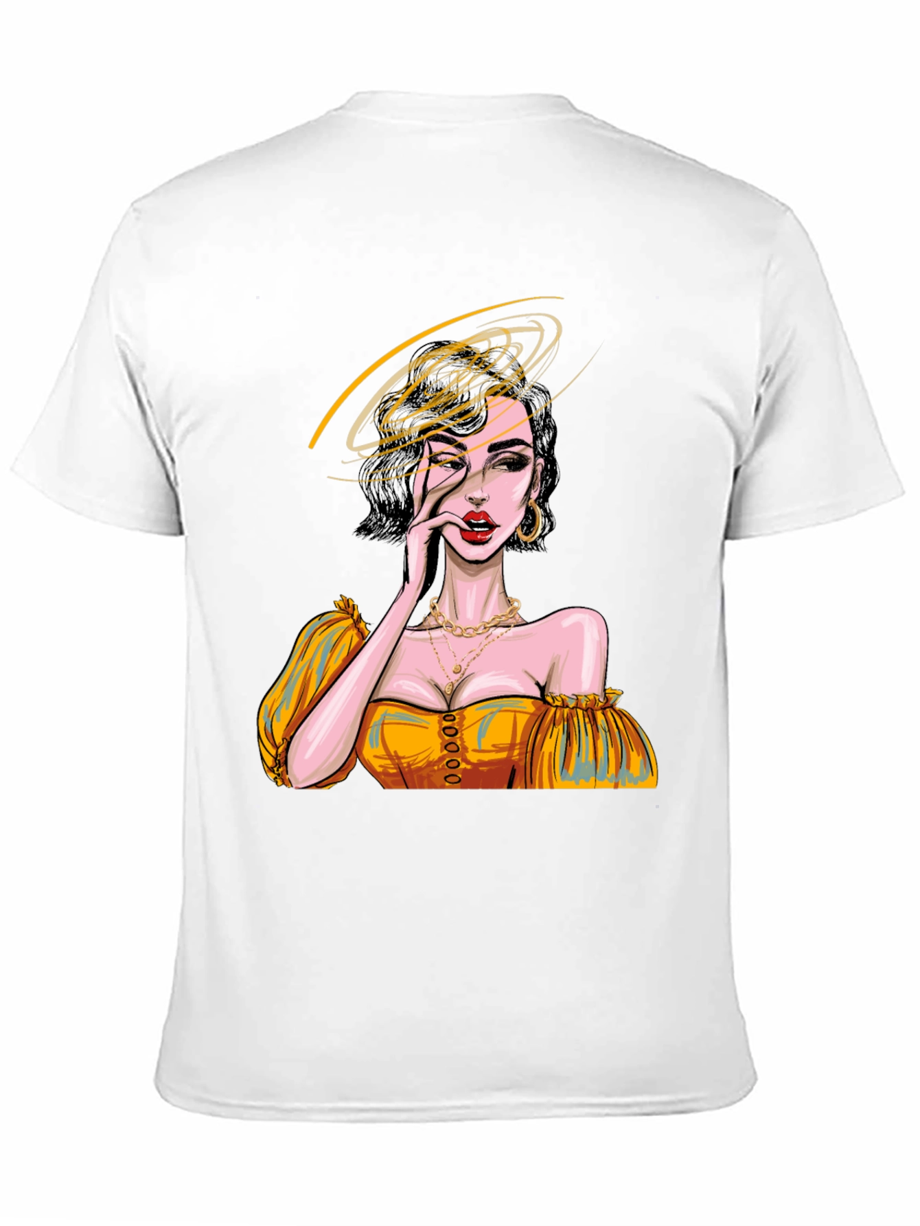 Woman Portrait Graphic Print Tee