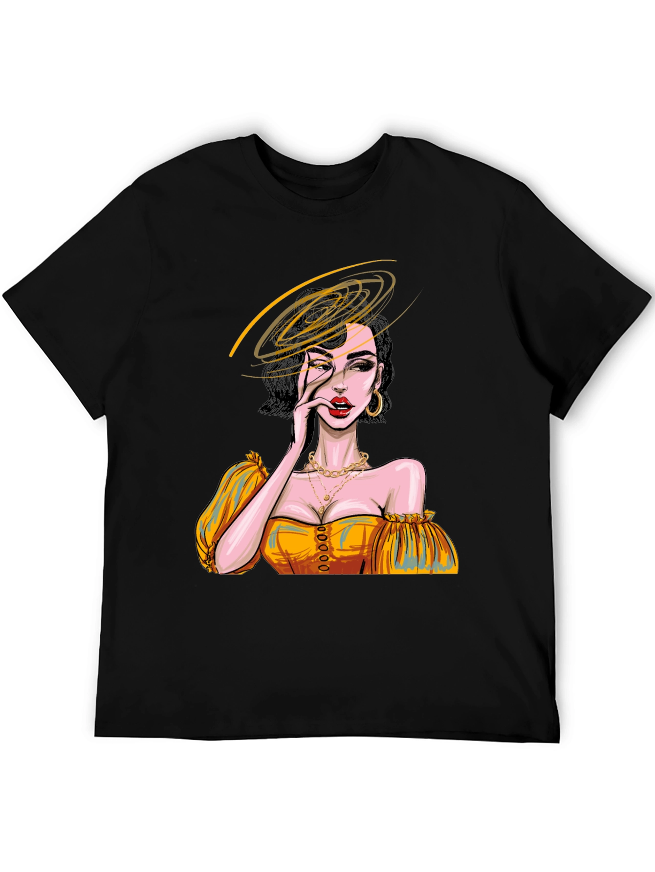 Woman Portrait Graphic Print Tee