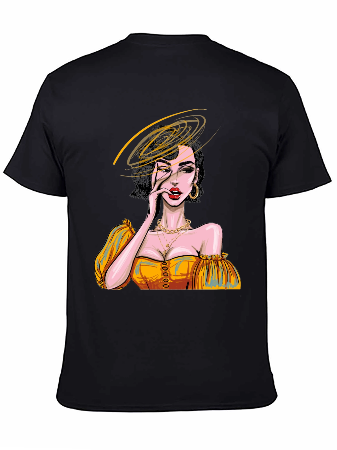 Woman Portrait Graphic Print Tee