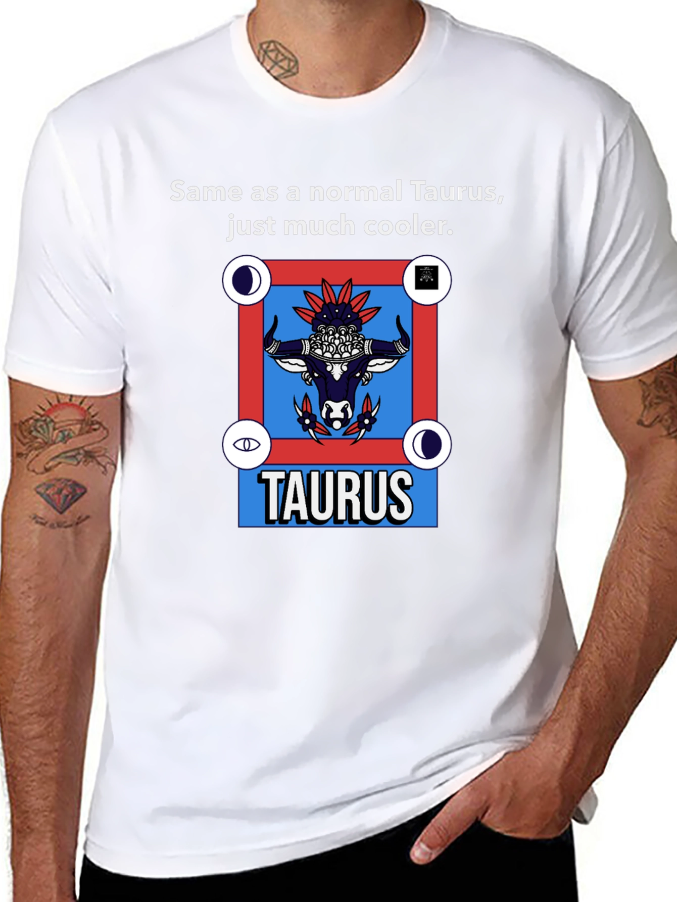 Cool Taurus Zodiac Graphic T-Shirt