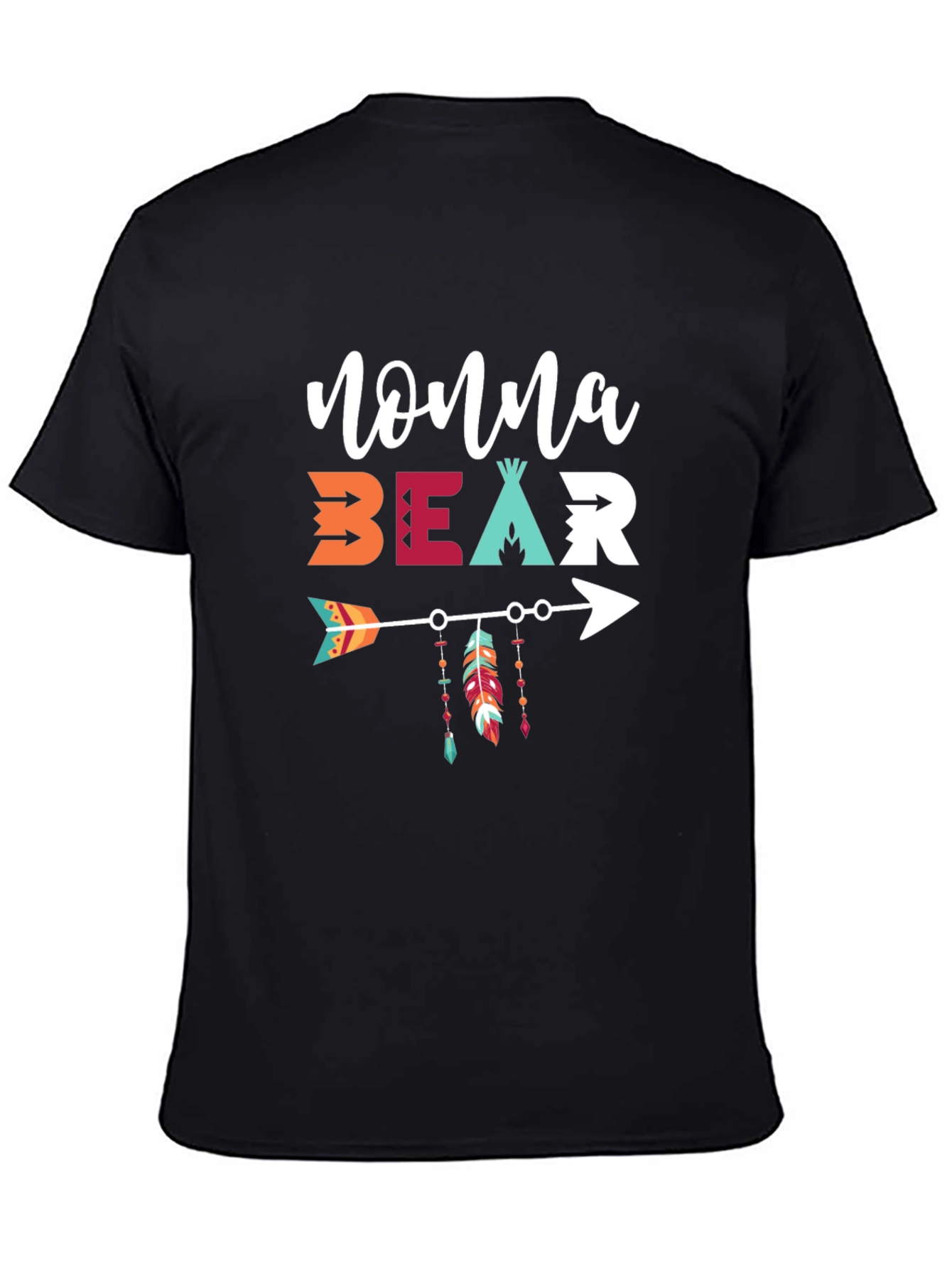 Nonna Bear Graphic Tee - Native American Style