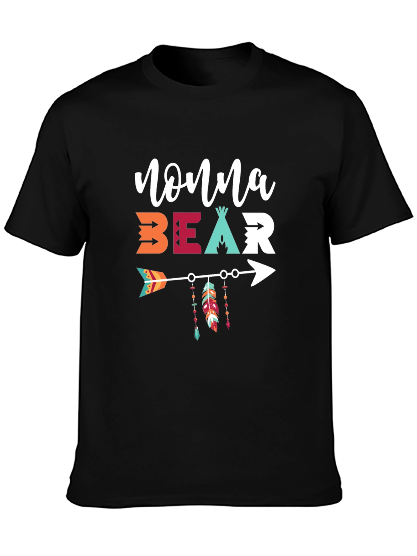 Nonna Bear Graphic Tee - Native American Style
