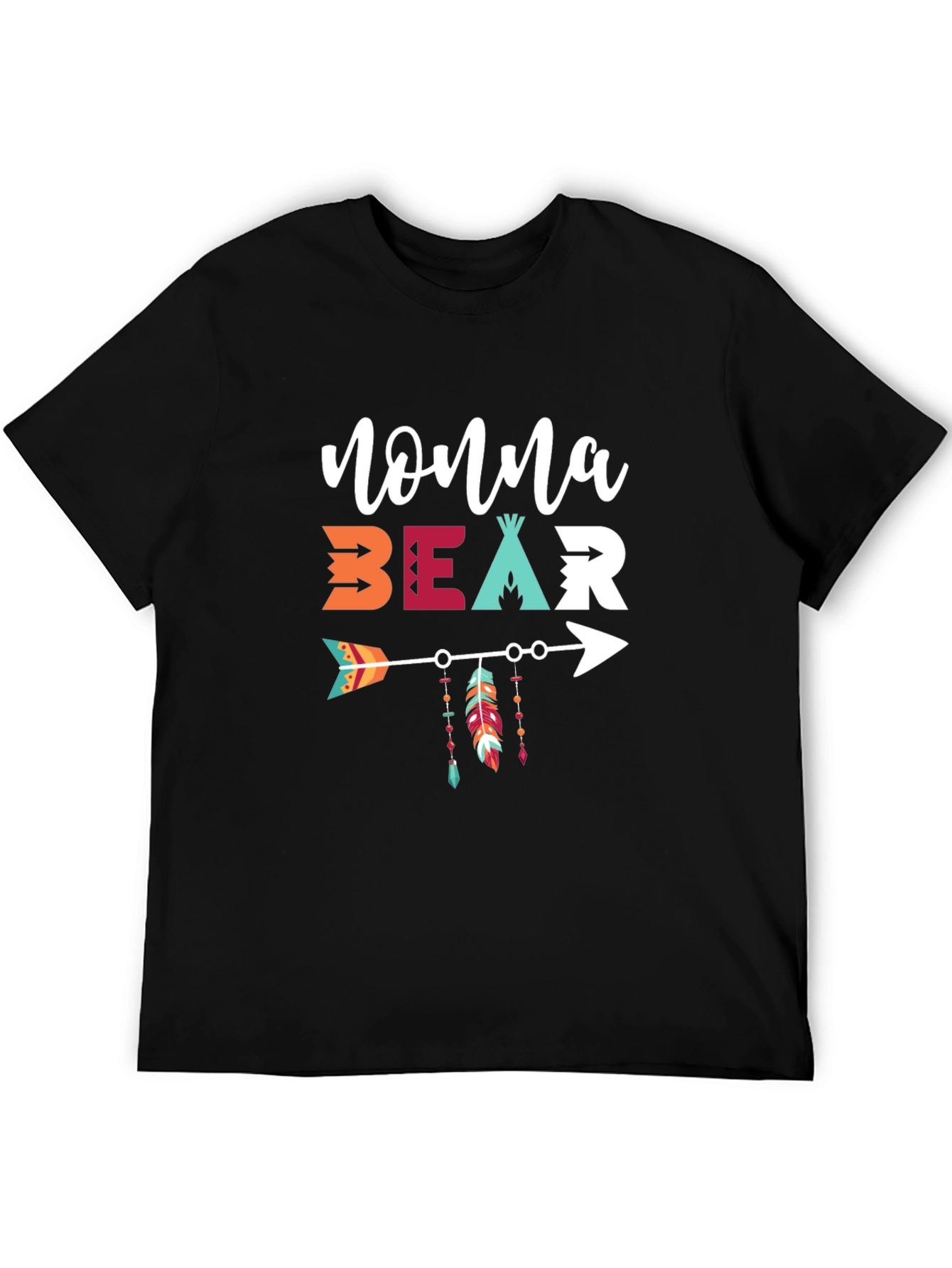 Nonna Bear Graphic Tee - Native American Style