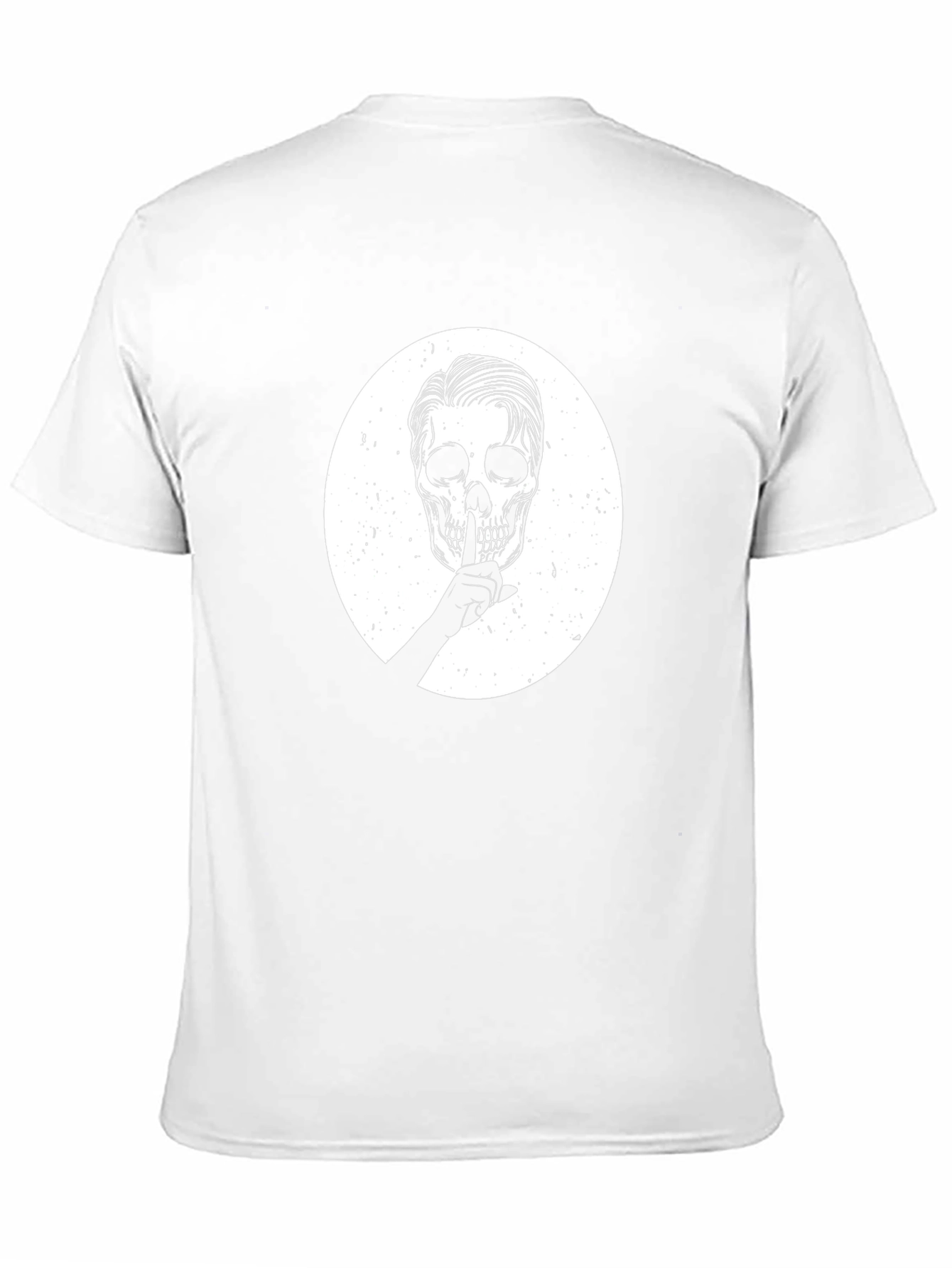Black T-Shirt with Skull Graphic