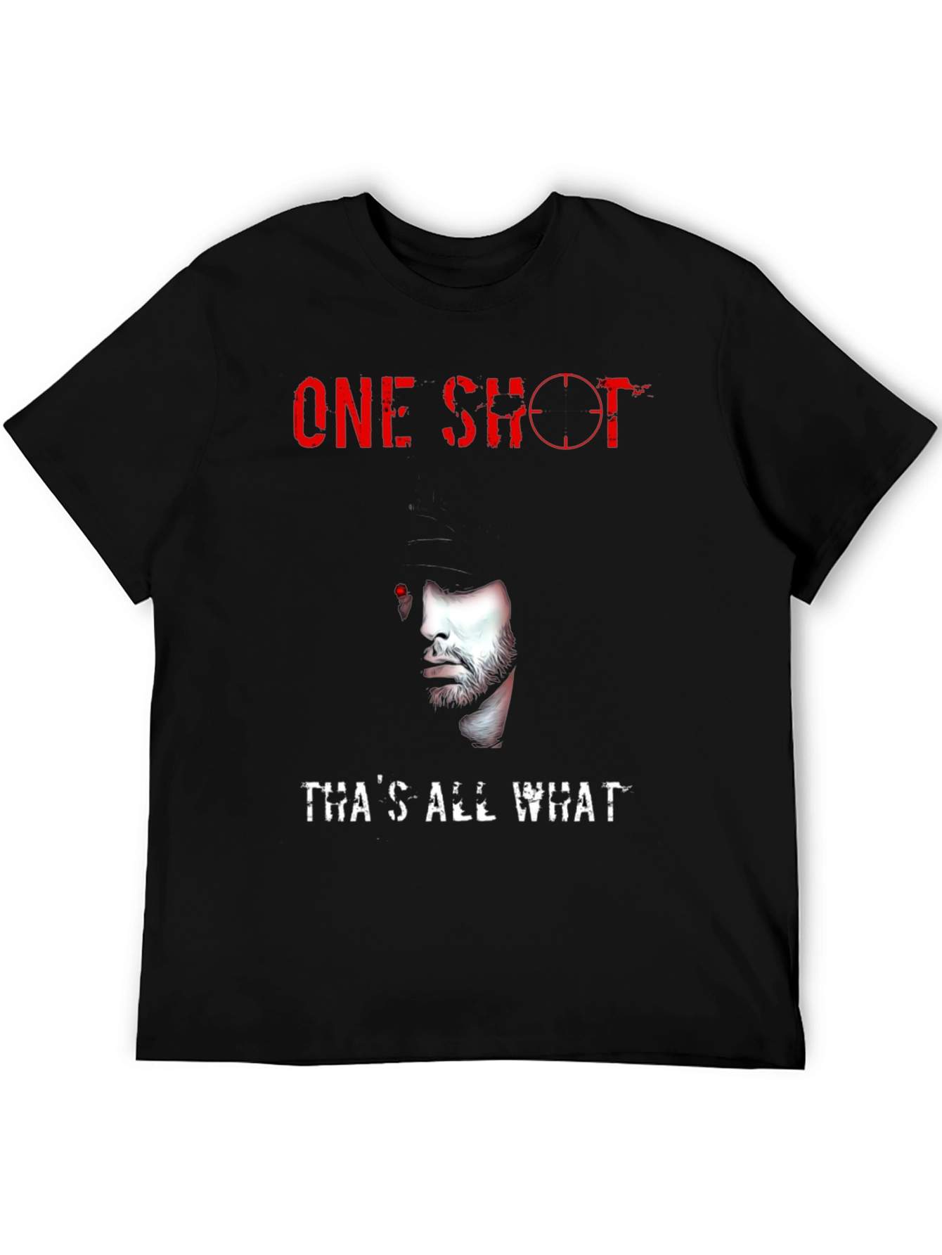 One Shot Eminem Graphic T-Shirt - Black
