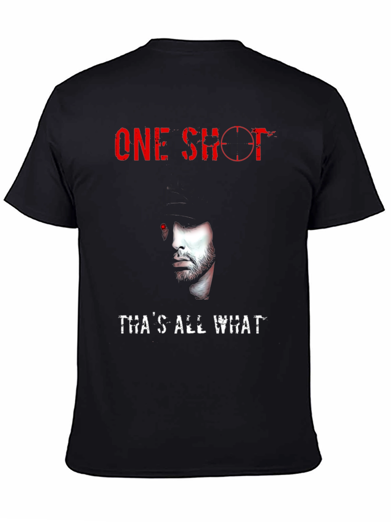 One Shot Eminem Graphic T-Shirt - Black