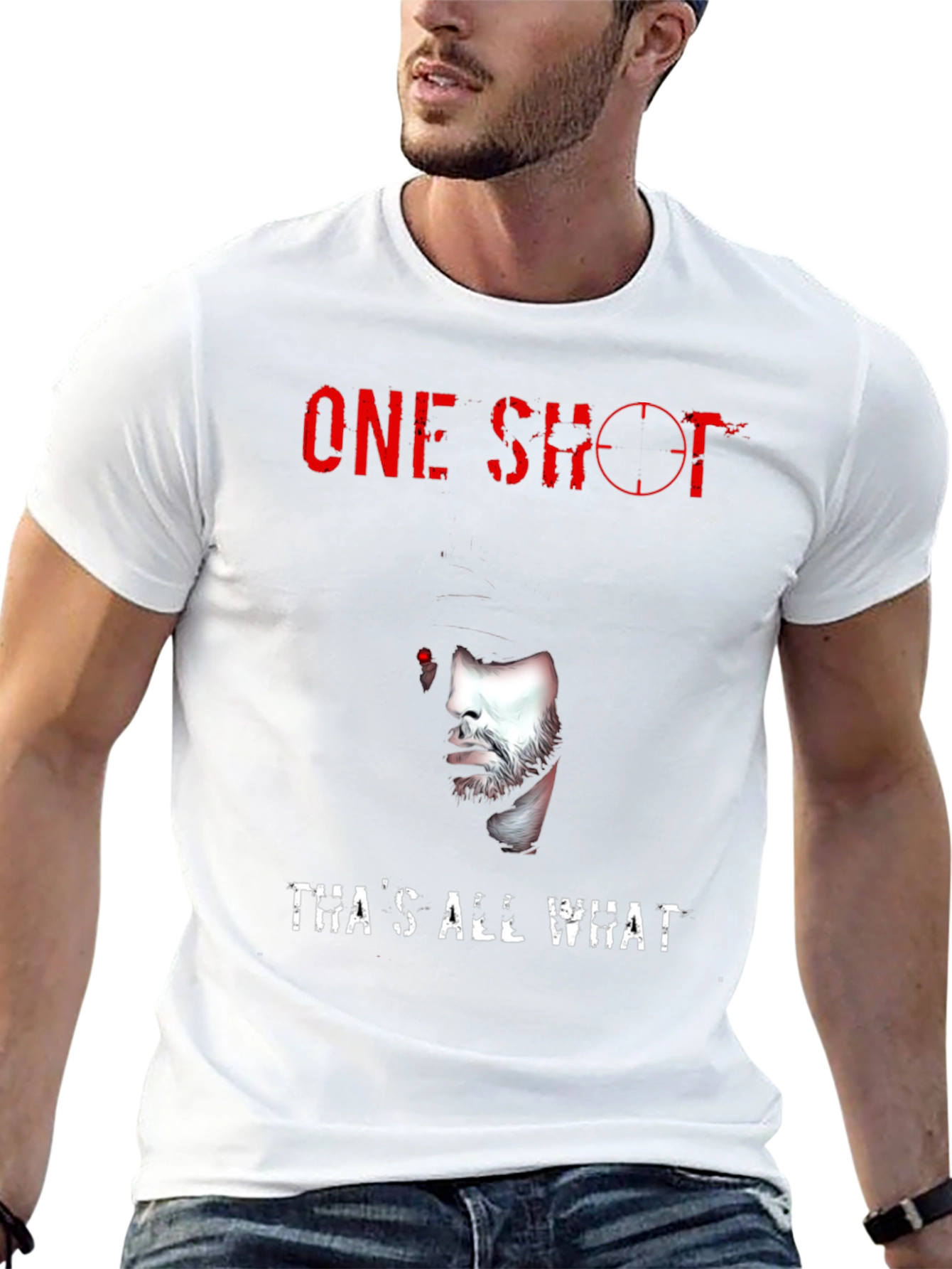One Shot Eminem Graphic T-Shirt - Black
