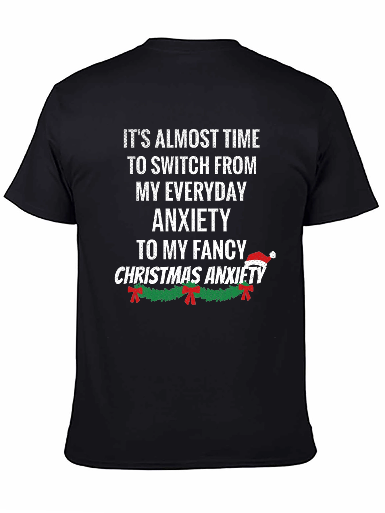 Funny Christmas Anxiety Graphic T-Shirt