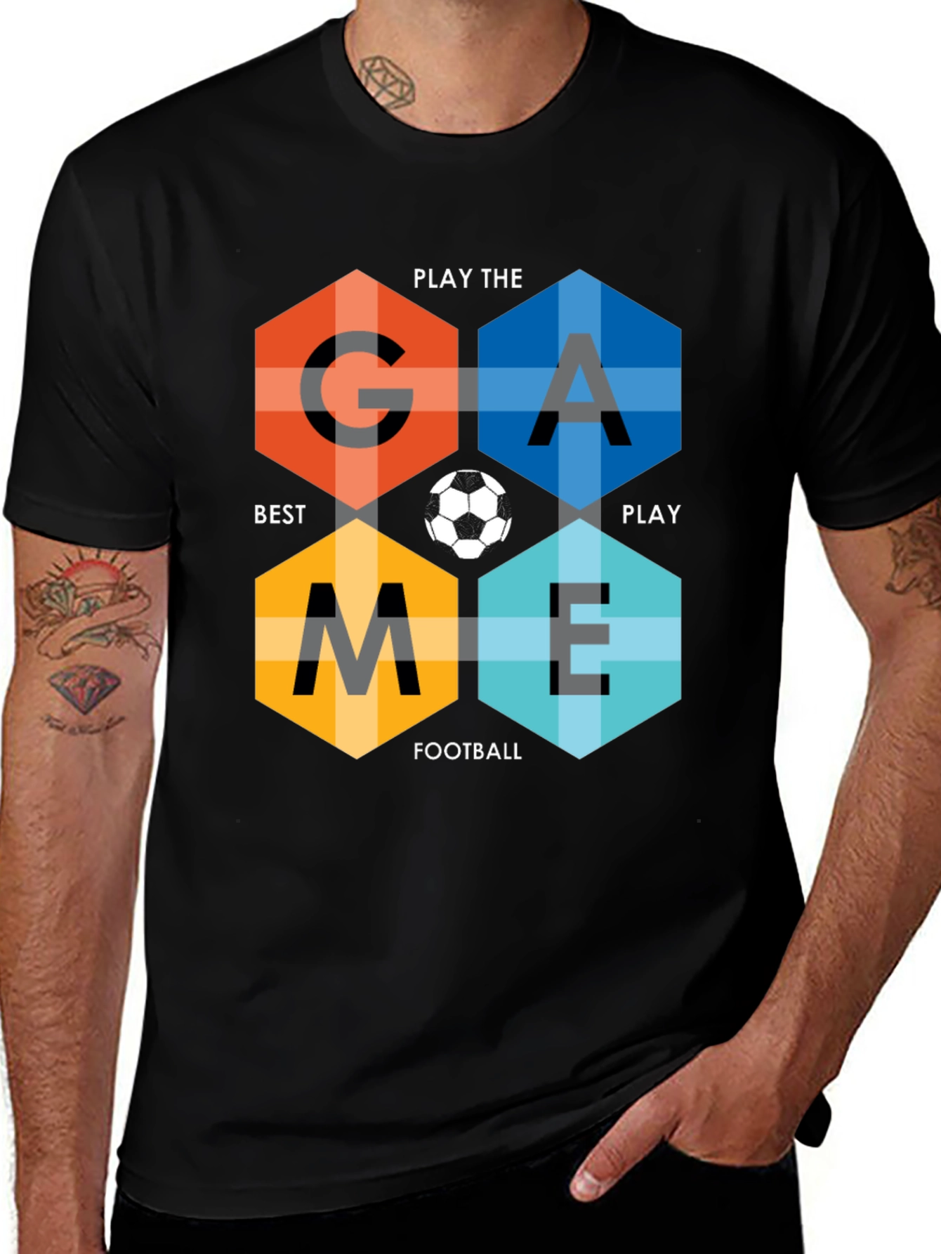 Game Football Hexagon T-Shirt
