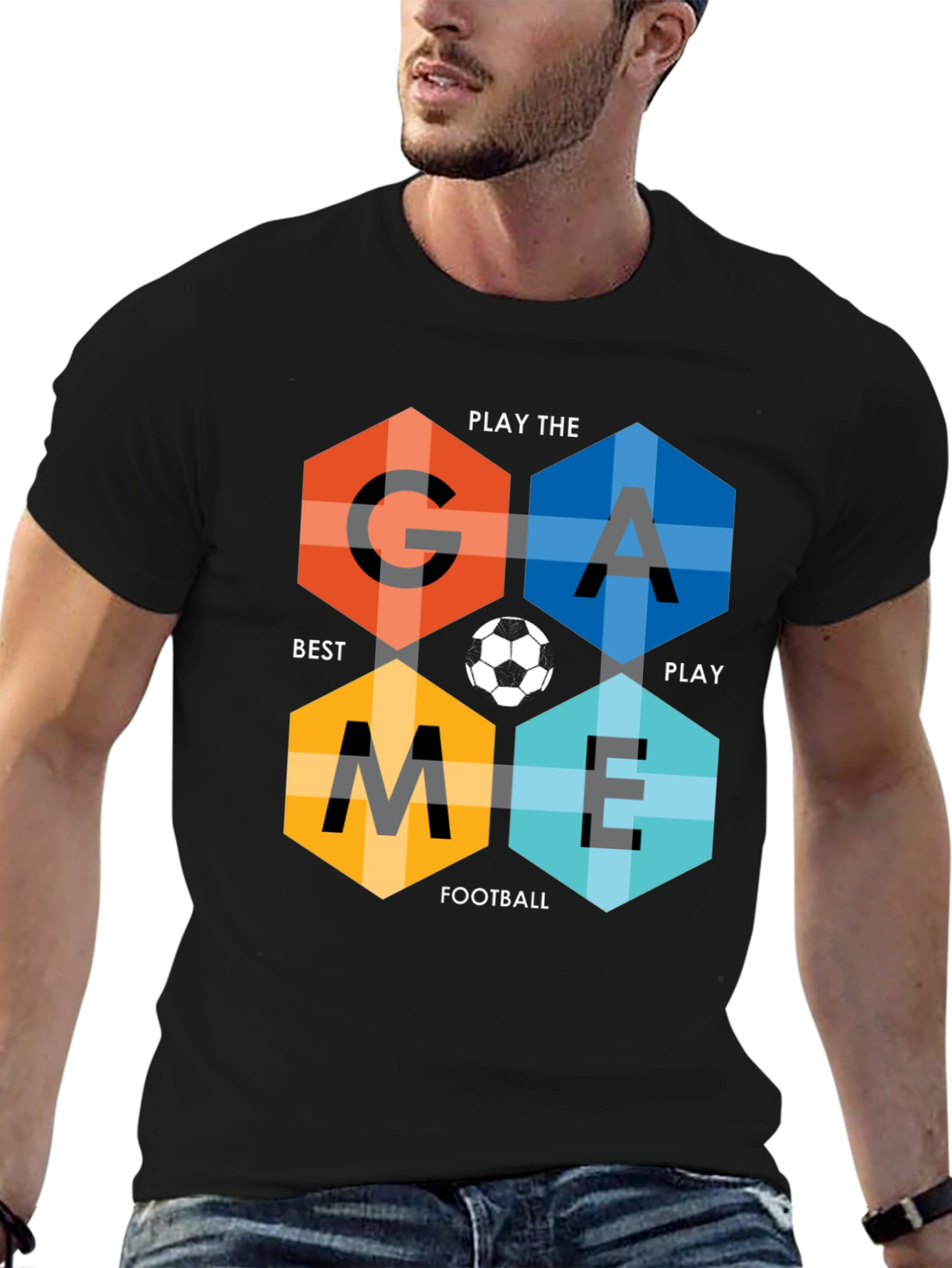 Game Football Hexagon T-Shirt