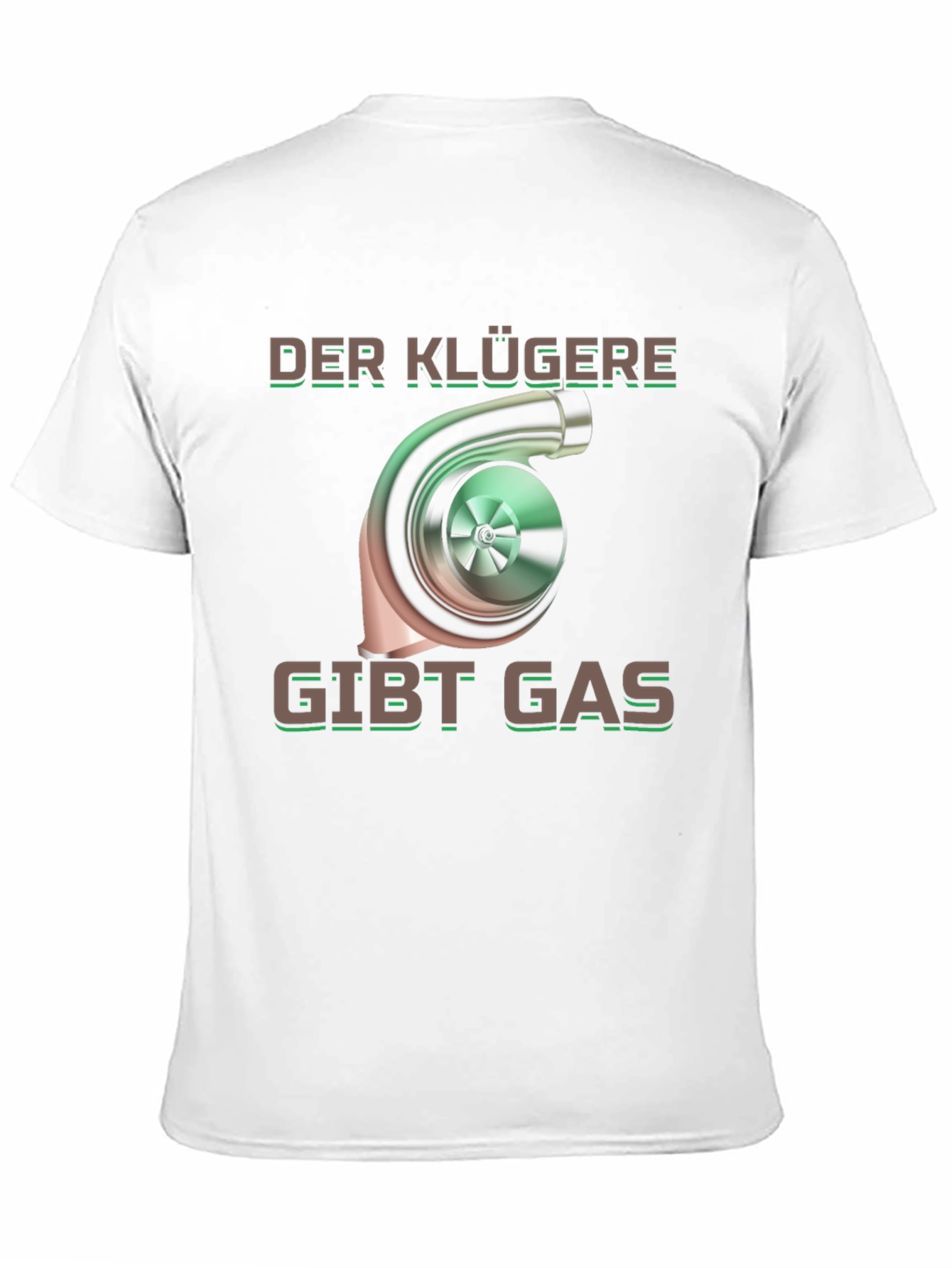 Der Klügere Gibt Gas Black Graphic T-Shirt