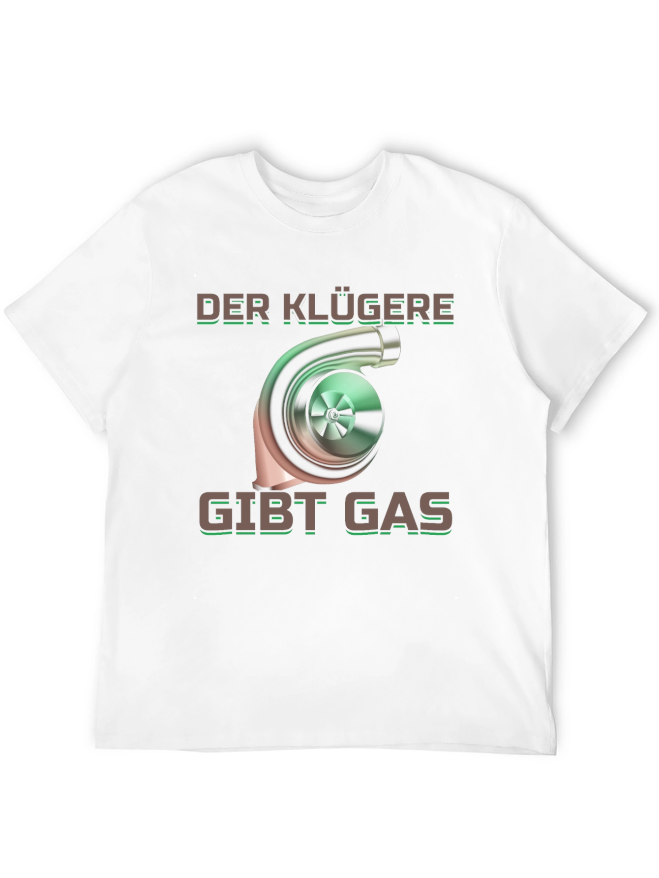 Der Klügere Gibt Gas Black Graphic T-Shirt