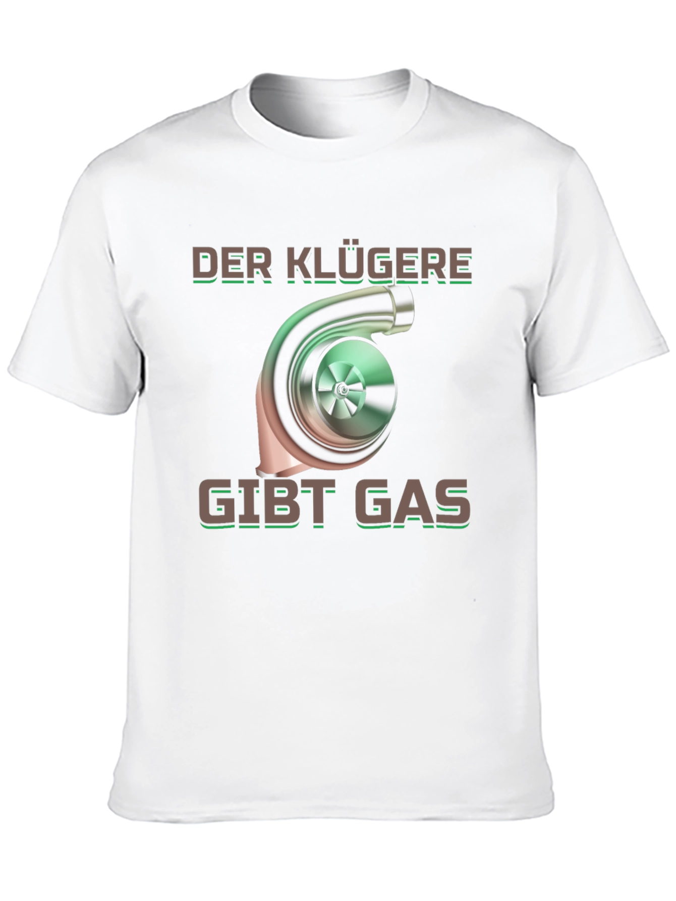 Der Klügere Gibt Gas Black Graphic T-Shirt