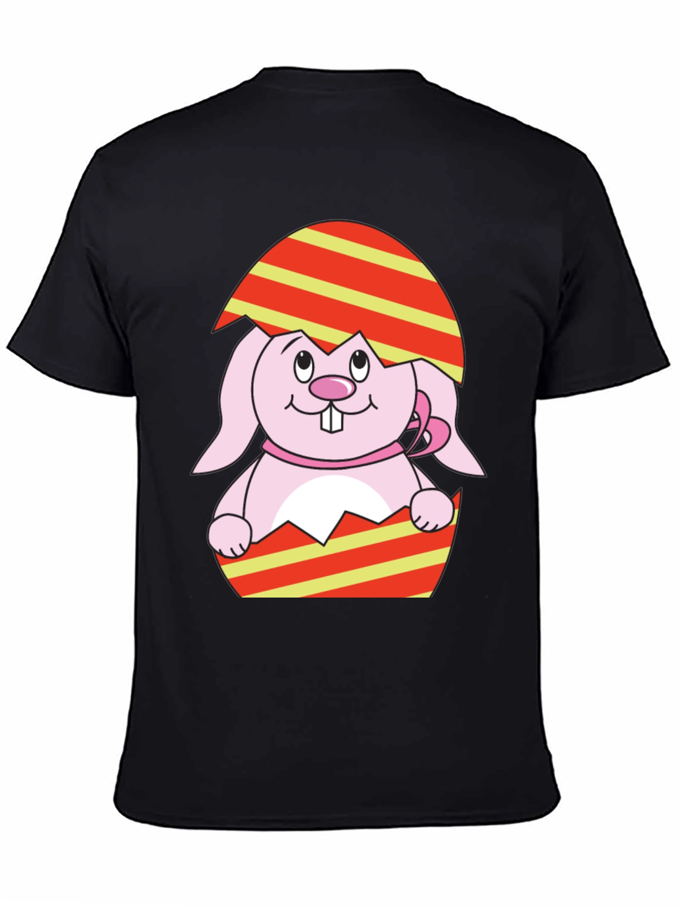 Easter Bunny Egg Black T-Shirt