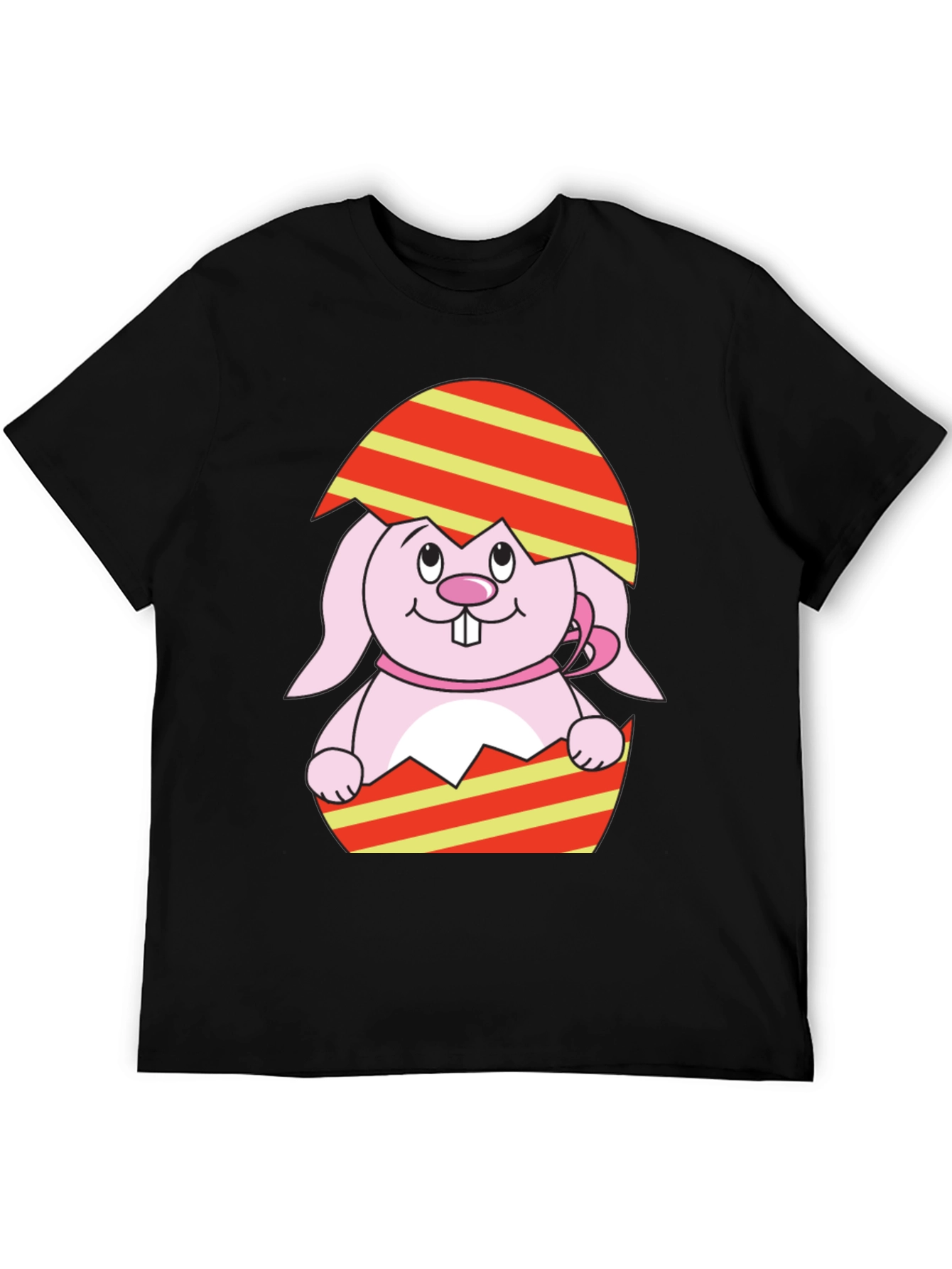 Easter Bunny Egg Black T-Shirt