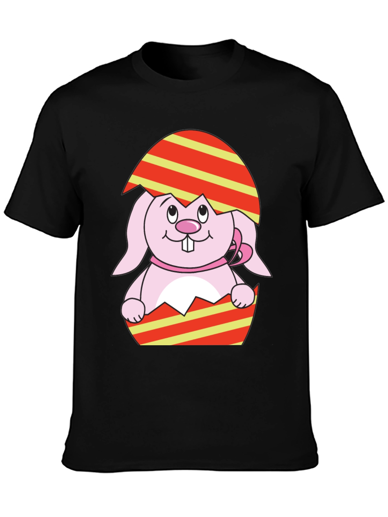 Easter Bunny Egg Black T-Shirt