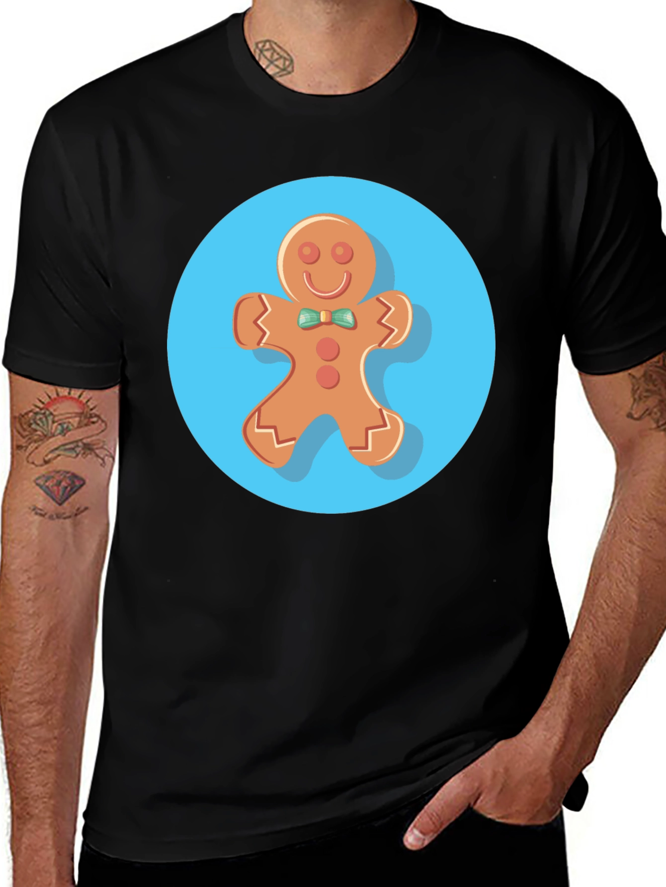Gingerbread Man Graphic Tee - Holiday Style