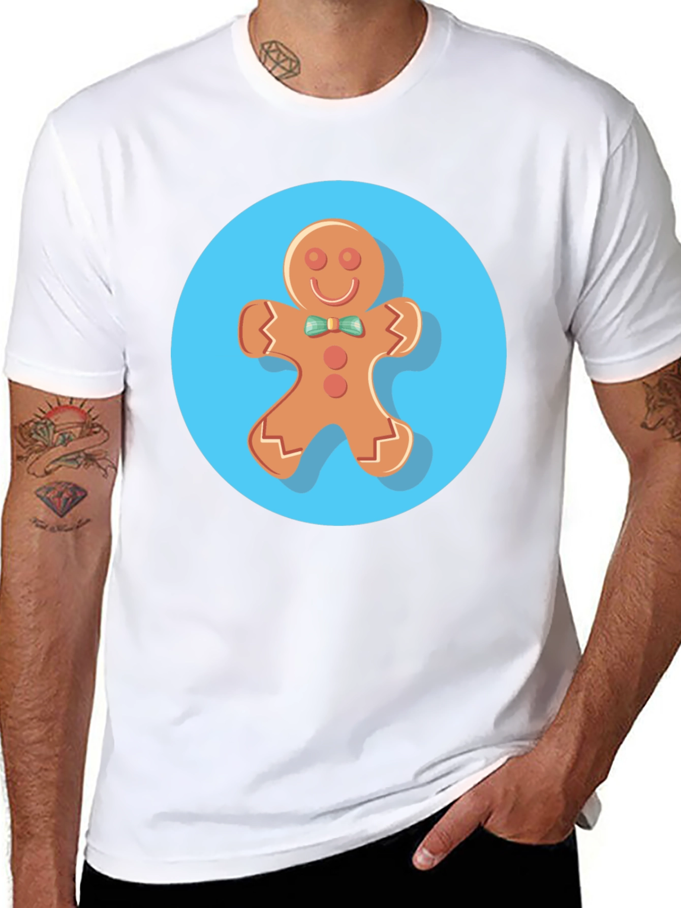 Gingerbread Man Graphic Tee - Holiday Style