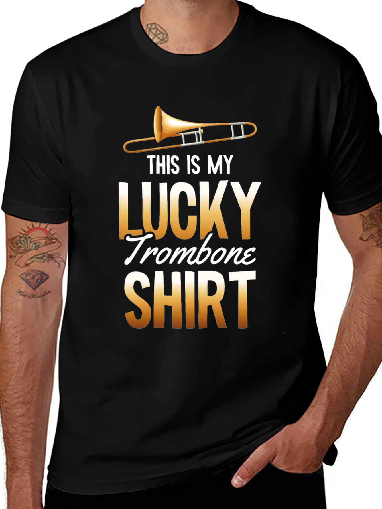 Lucky Trombone Shirt - Musicians Apparel
