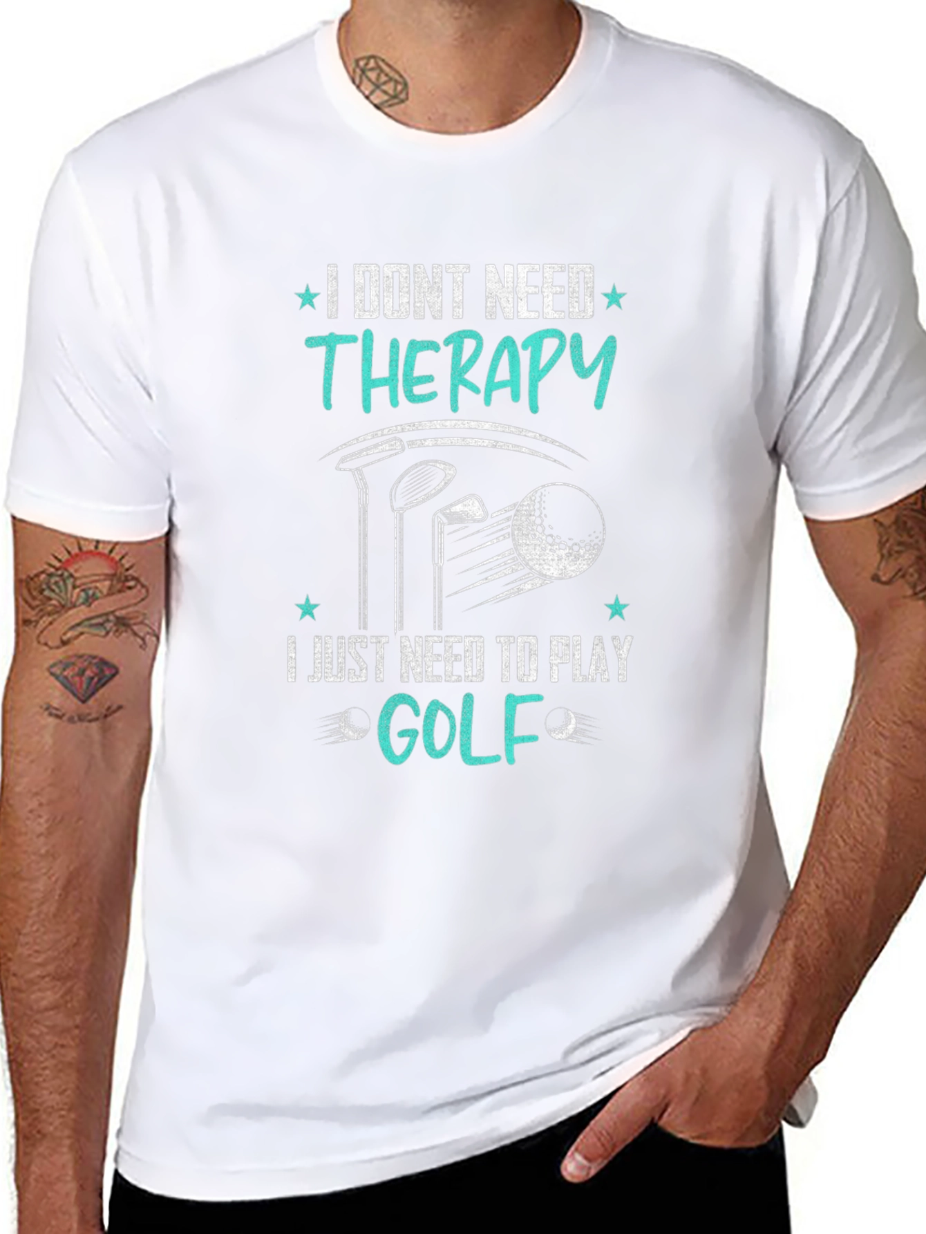 Golf Therapy T-Shirt - Funny Golfing Tee