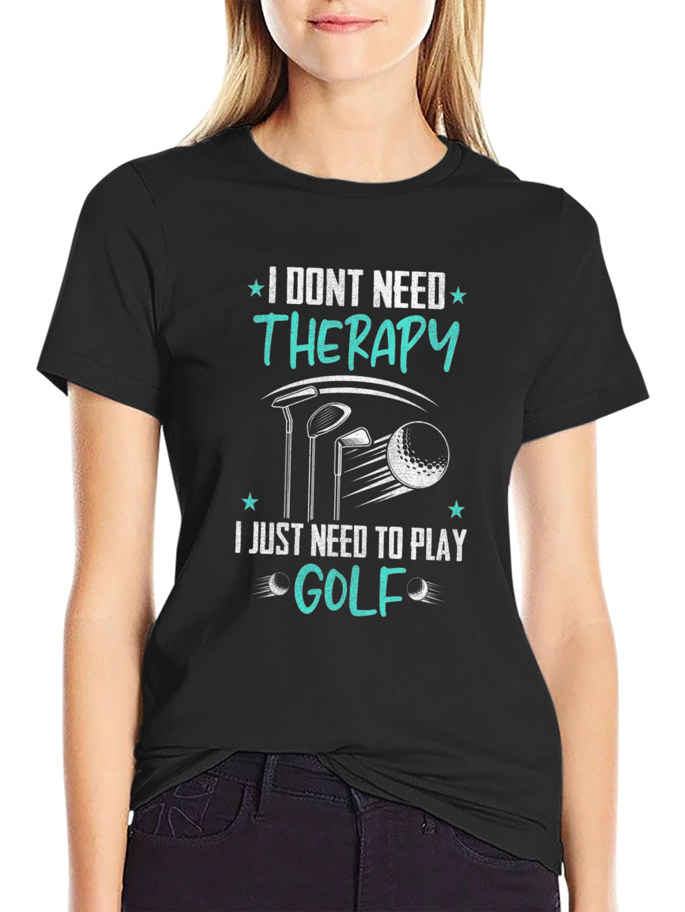 Golf Therapy T-Shirt - Funny Golfing Tee