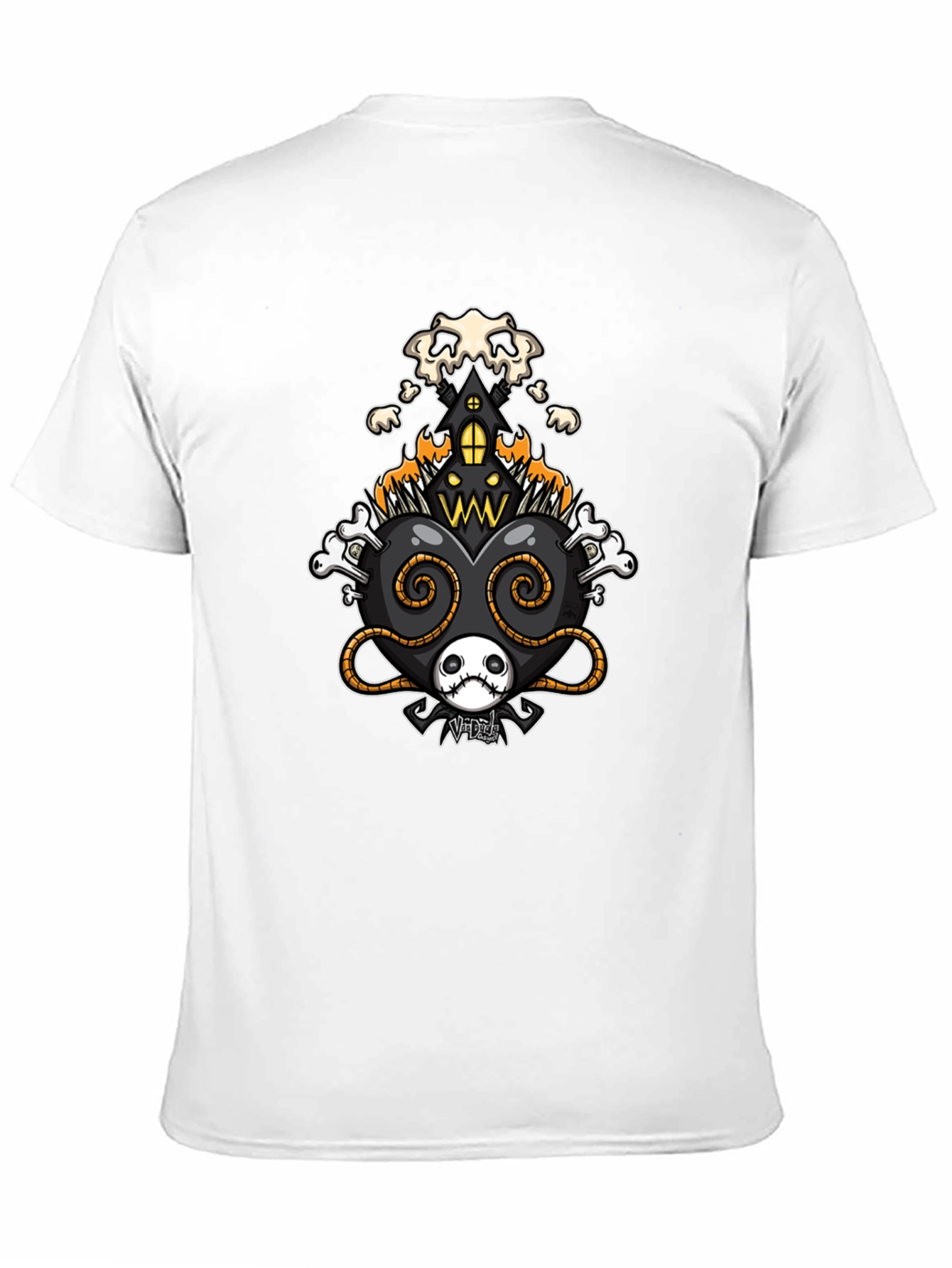 Creepy Cool Heart Halloween T-Shirt