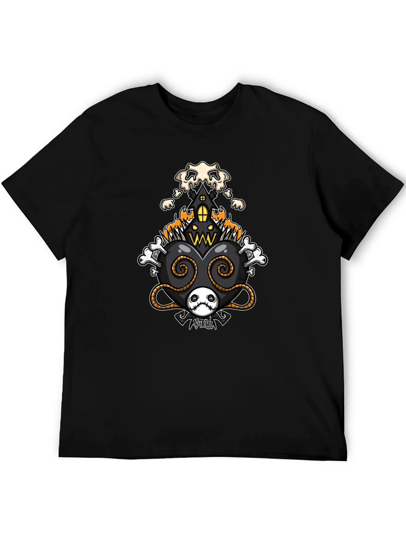 Creepy Cool Heart Halloween T-Shirt