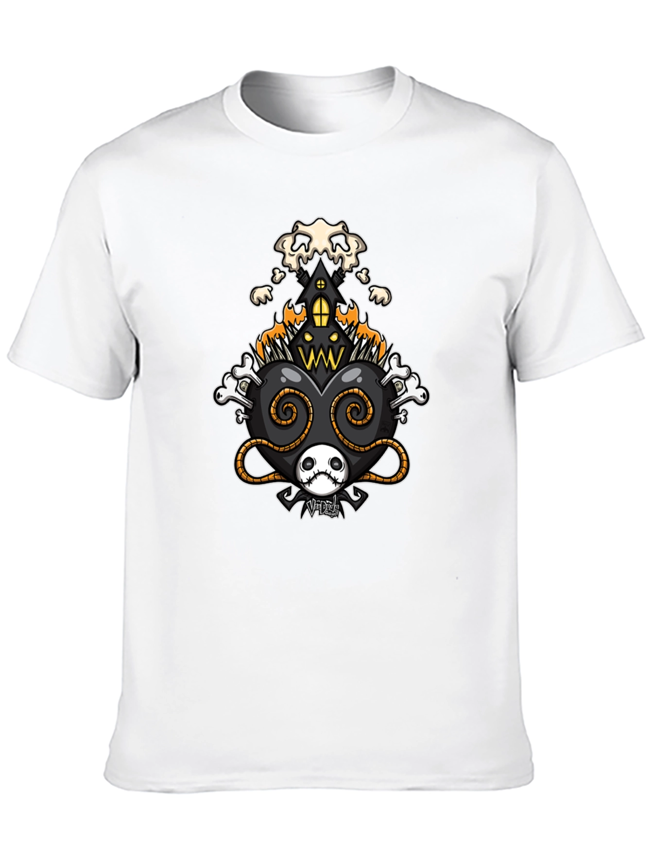Creepy Cool Heart Halloween T-Shirt