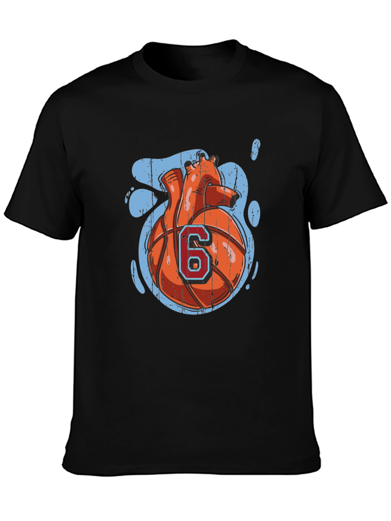 Basketball Heart Graphic Tee